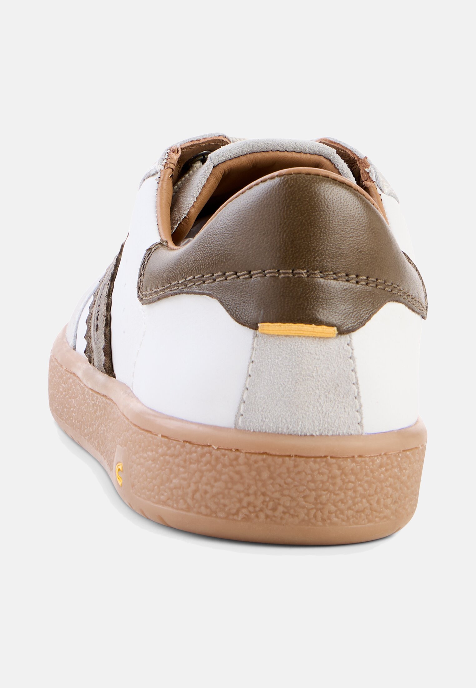 Heren Sneakers met kleurrijke designelementen Wit front dichtbij