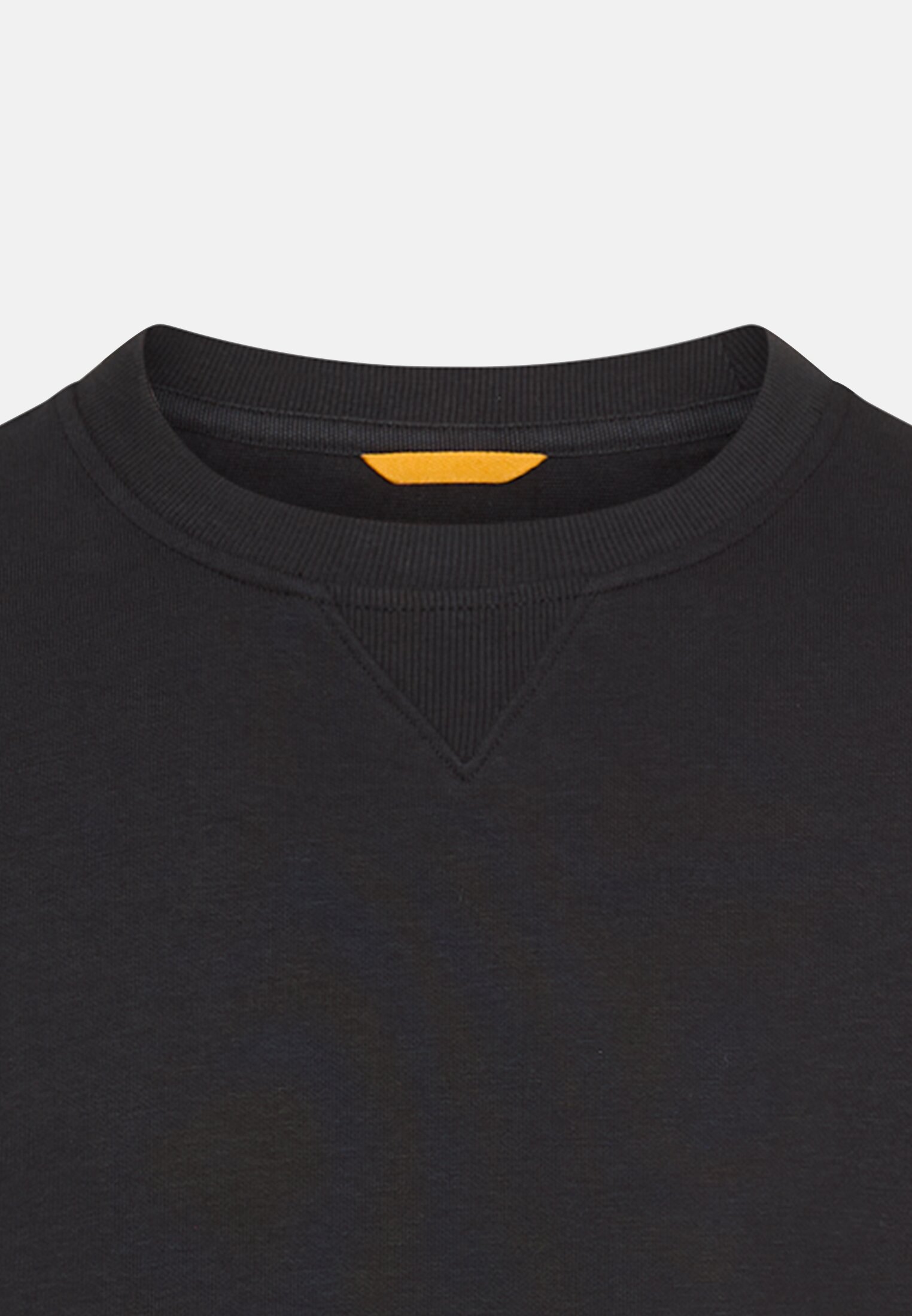 Heren Sweatshirt van katoenmix Zwart front dichtbij