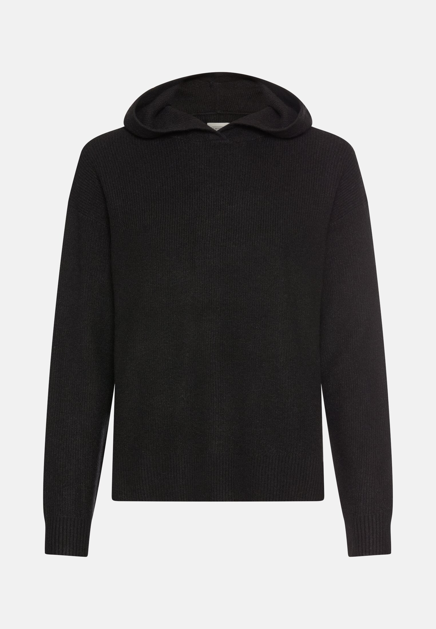Women Knitted sweater with hood Caviar frontal front
