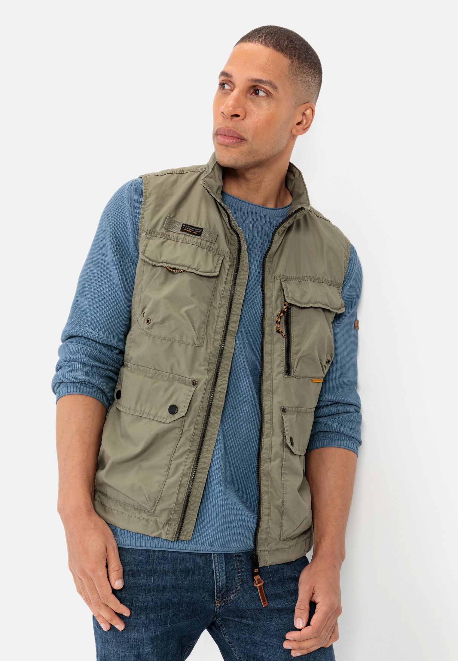 Multipocket Weste für Herren in Khaki | 62 | camel active 