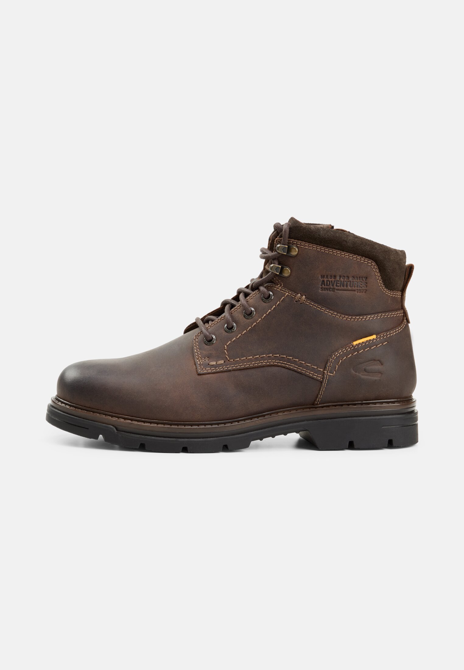 camelactive_Boot_schoko_57GUI02-0400-360_0G Men Lace-up with side zipper Brown frontal front