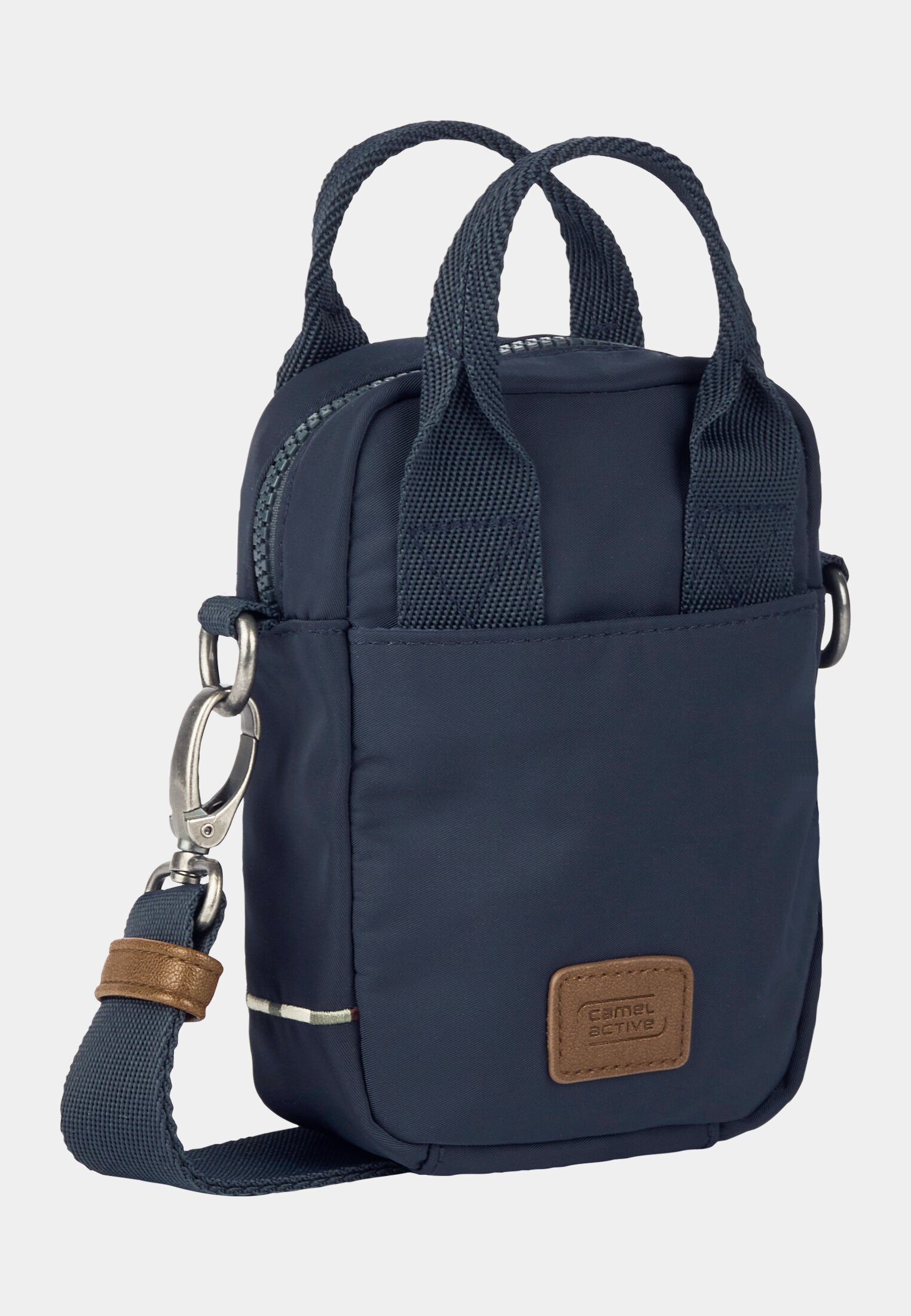 Vrouwen AURUM mobiele telefoonhoesje met verstelbare schouderriem Donkerblauw frontaal achter