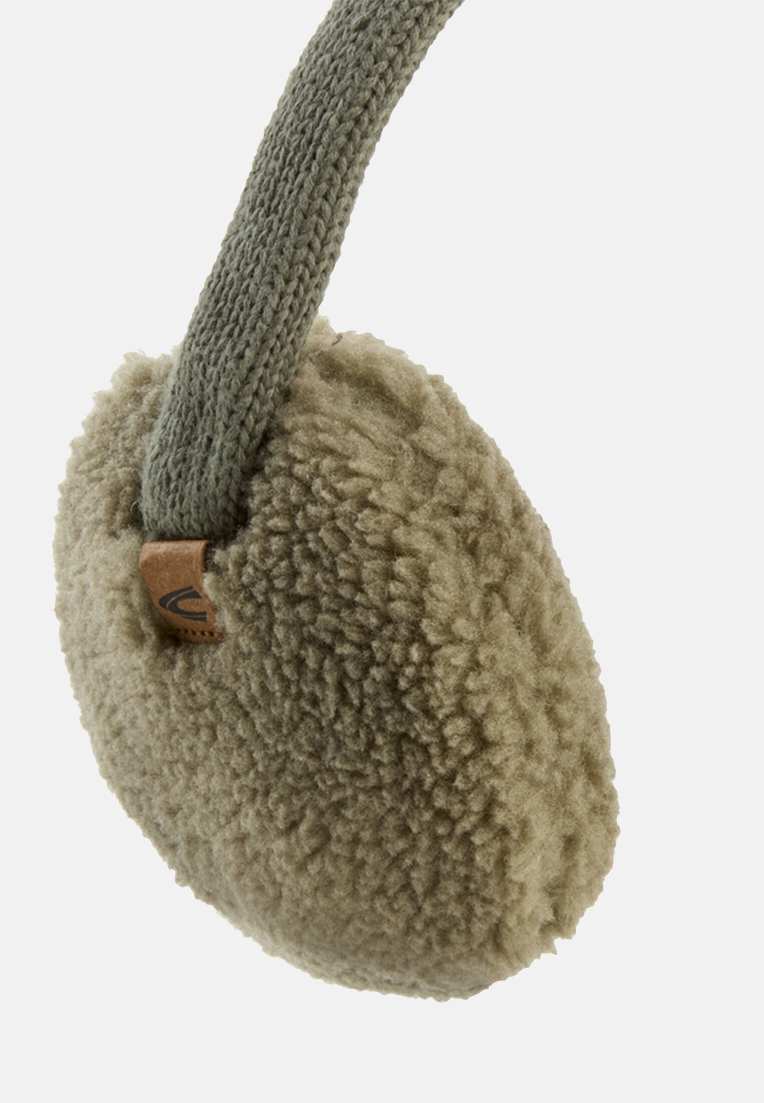 Vrouwen Oorkappen met verstelbare hoofdband Salie Groen achter dichtbij