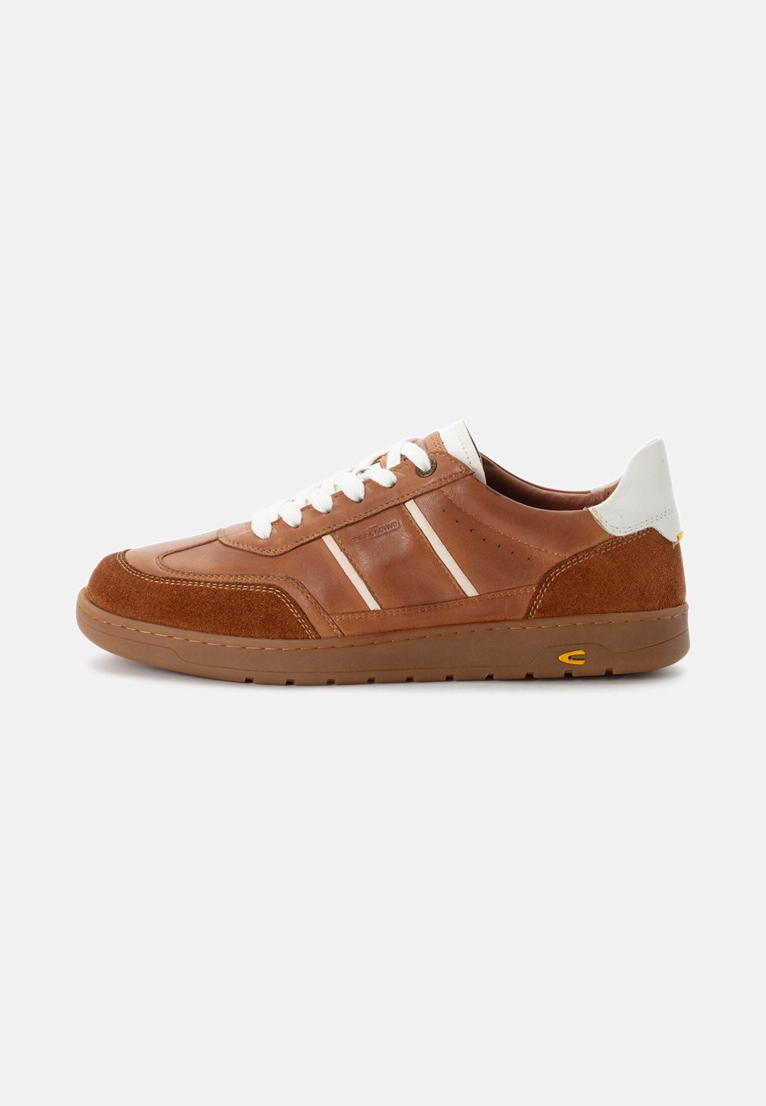 Herren Sneaker aus Nappaleder Braun frontal vorn