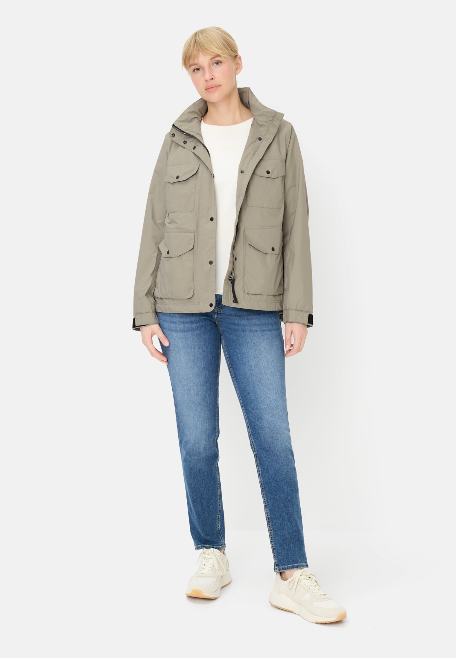 Vrouwen teXXXactive® Jack met verstelbare capuchon Salie gedragen voor lichaam compleet