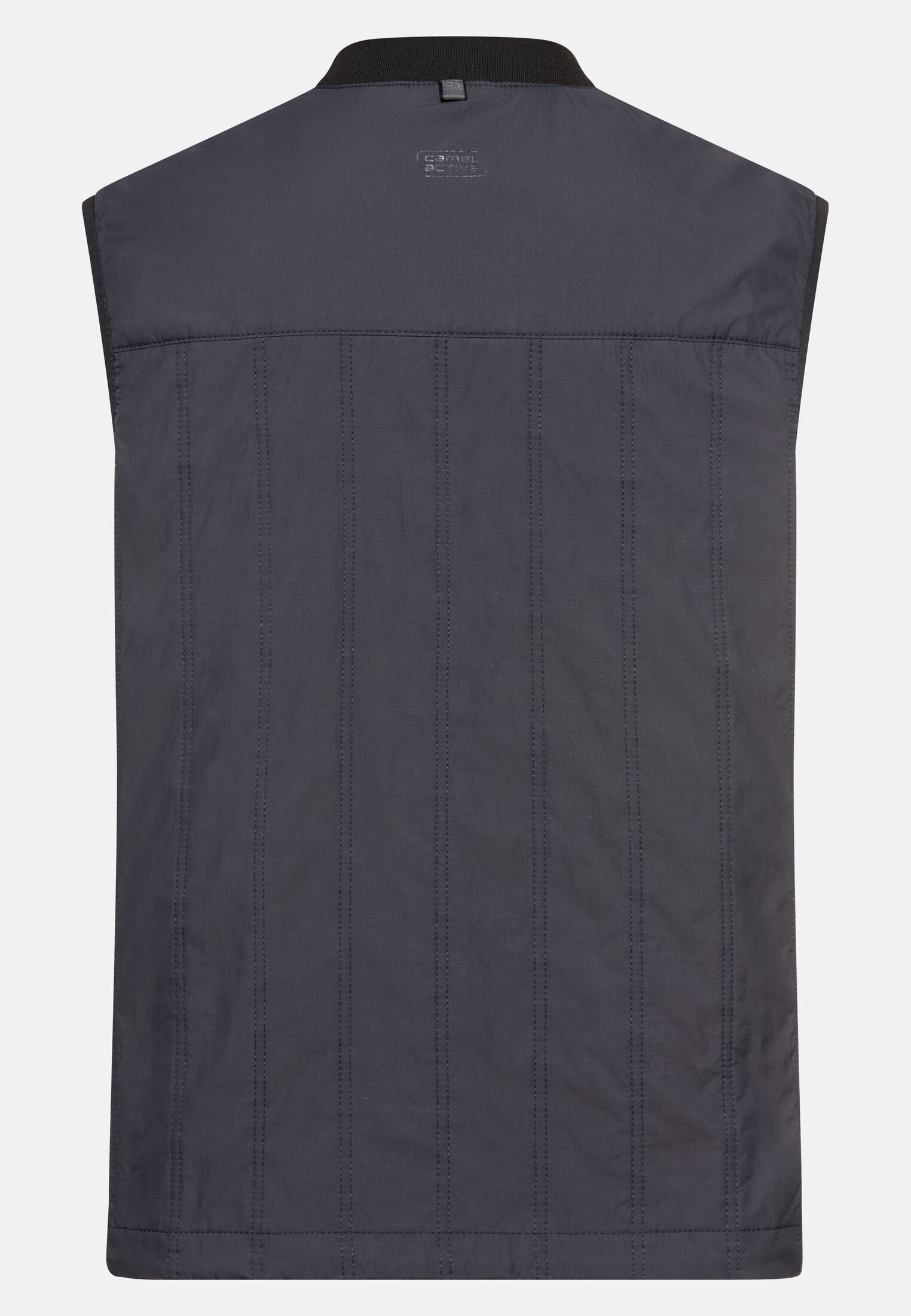 Herren Steppweste mit Stehkragen Dunkelblau frontal hinten