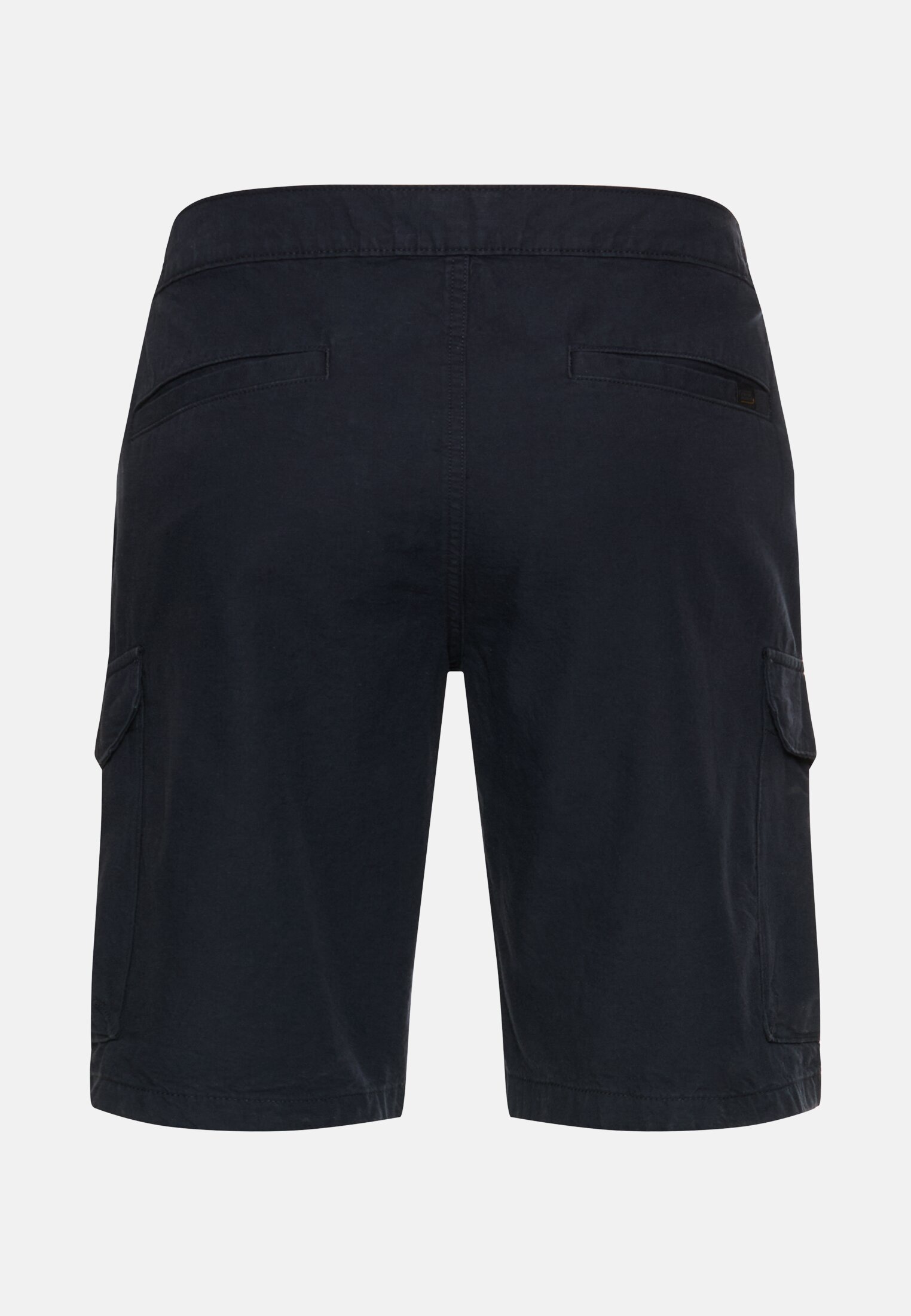 Men Cargo shorts with drawstring Dark Blue frontal back