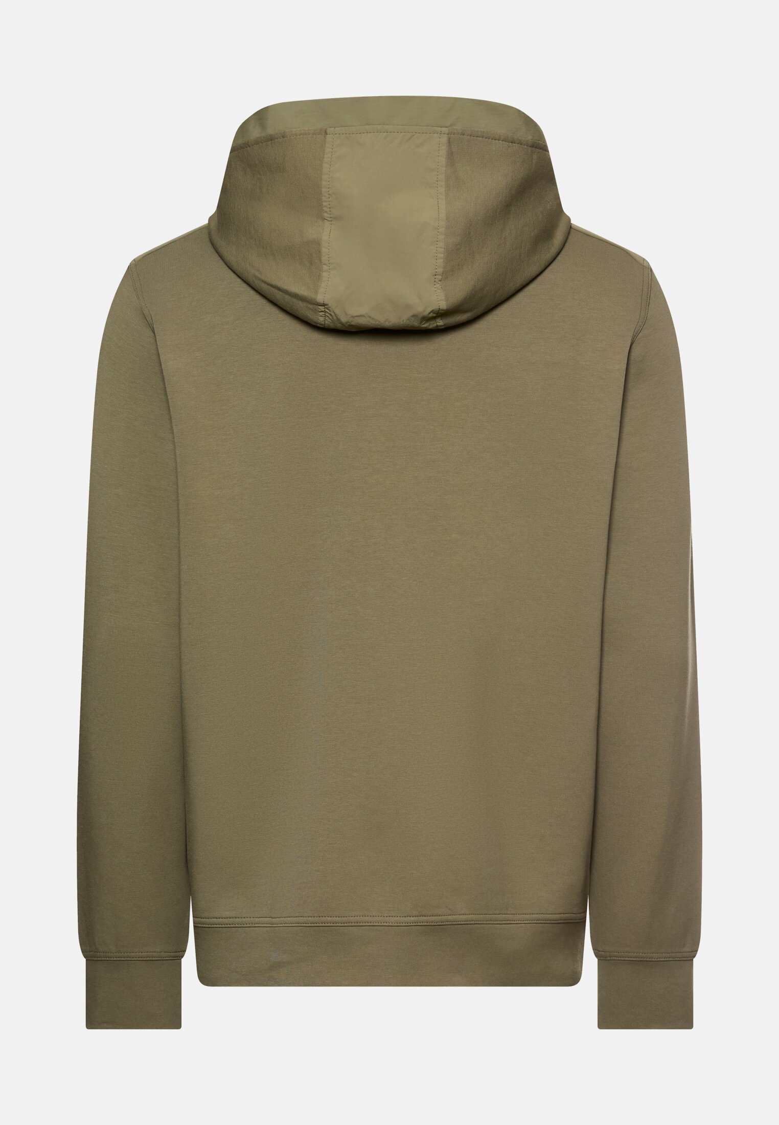 Men fleXXXactive® hoodie sweatshirt Olive Green frontal back
