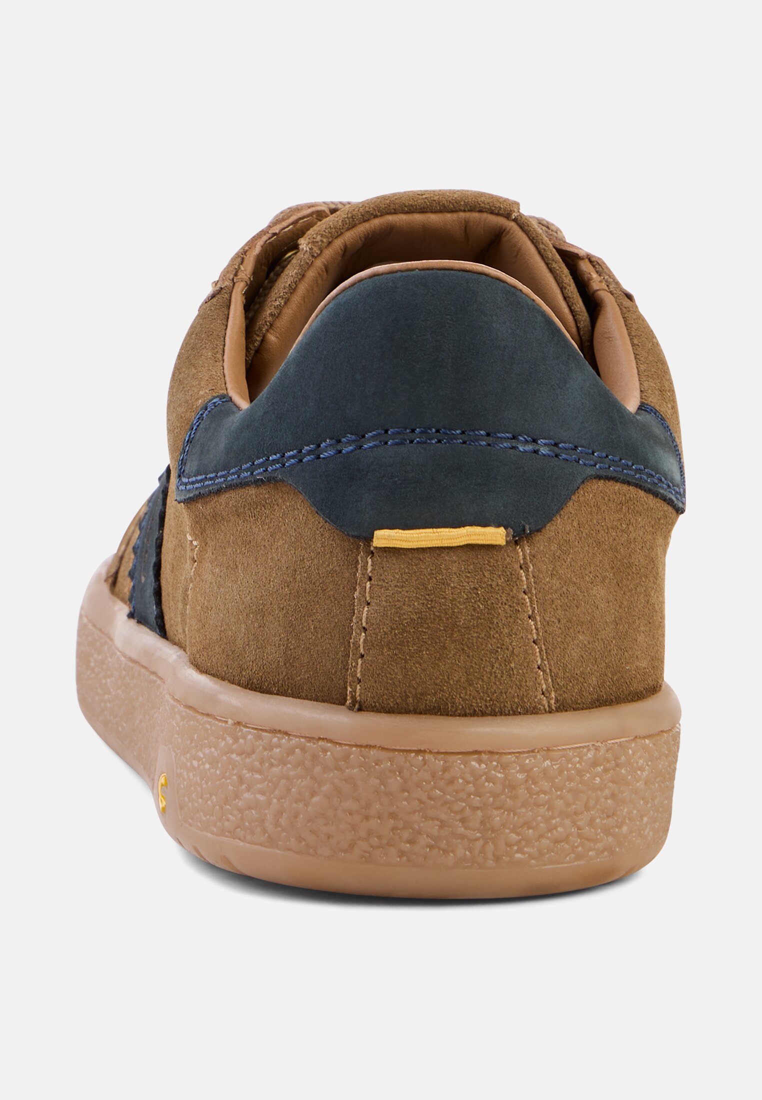 Heren Sneakers van suèdeleer Bruin-blauw front dichtbij