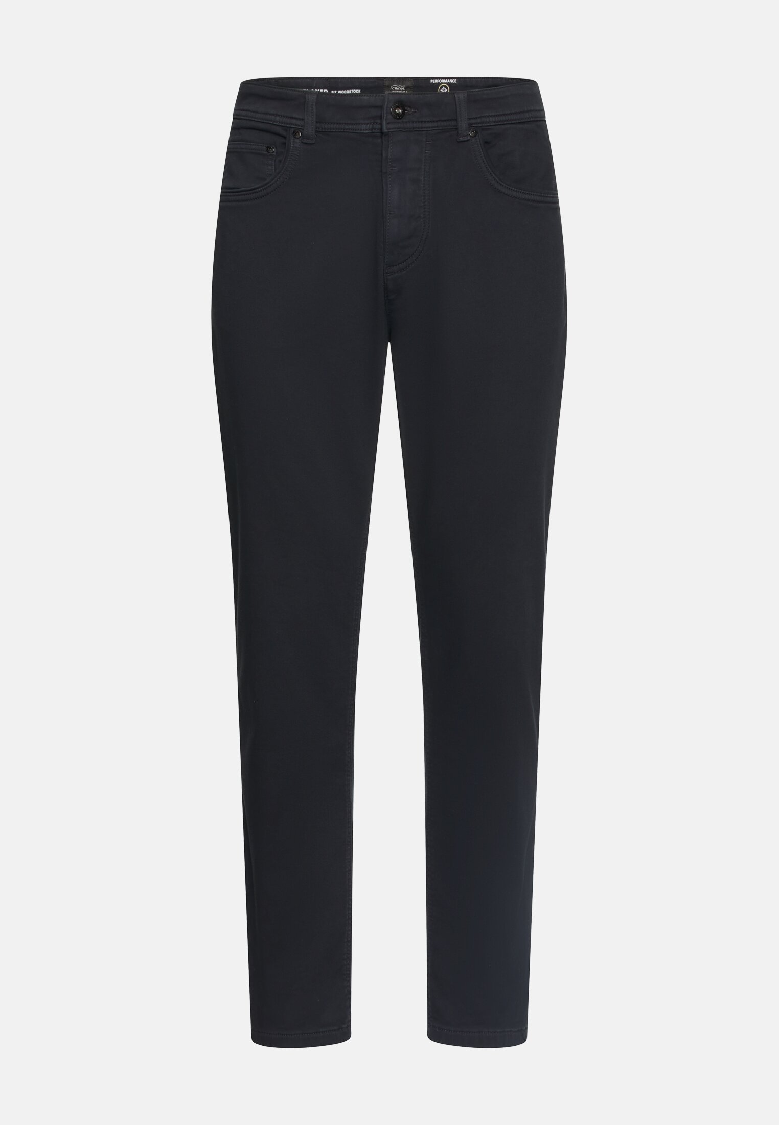 Heren Regular Fit fleXXXactive©broek Donkerblauw frontaal voor