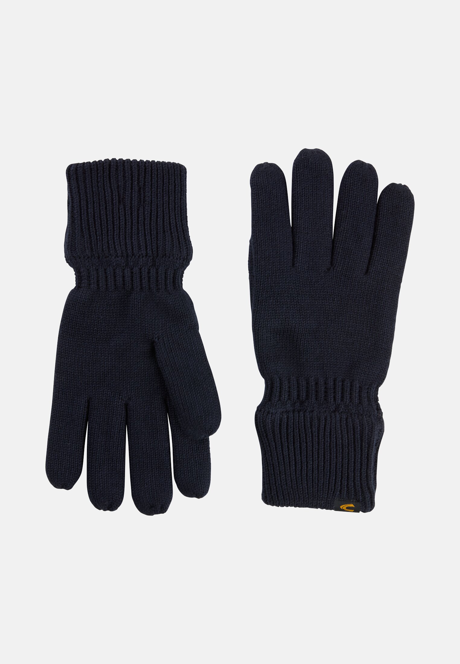 Heren Handschoenen van puur katoen Marineblauw achter dichtbij