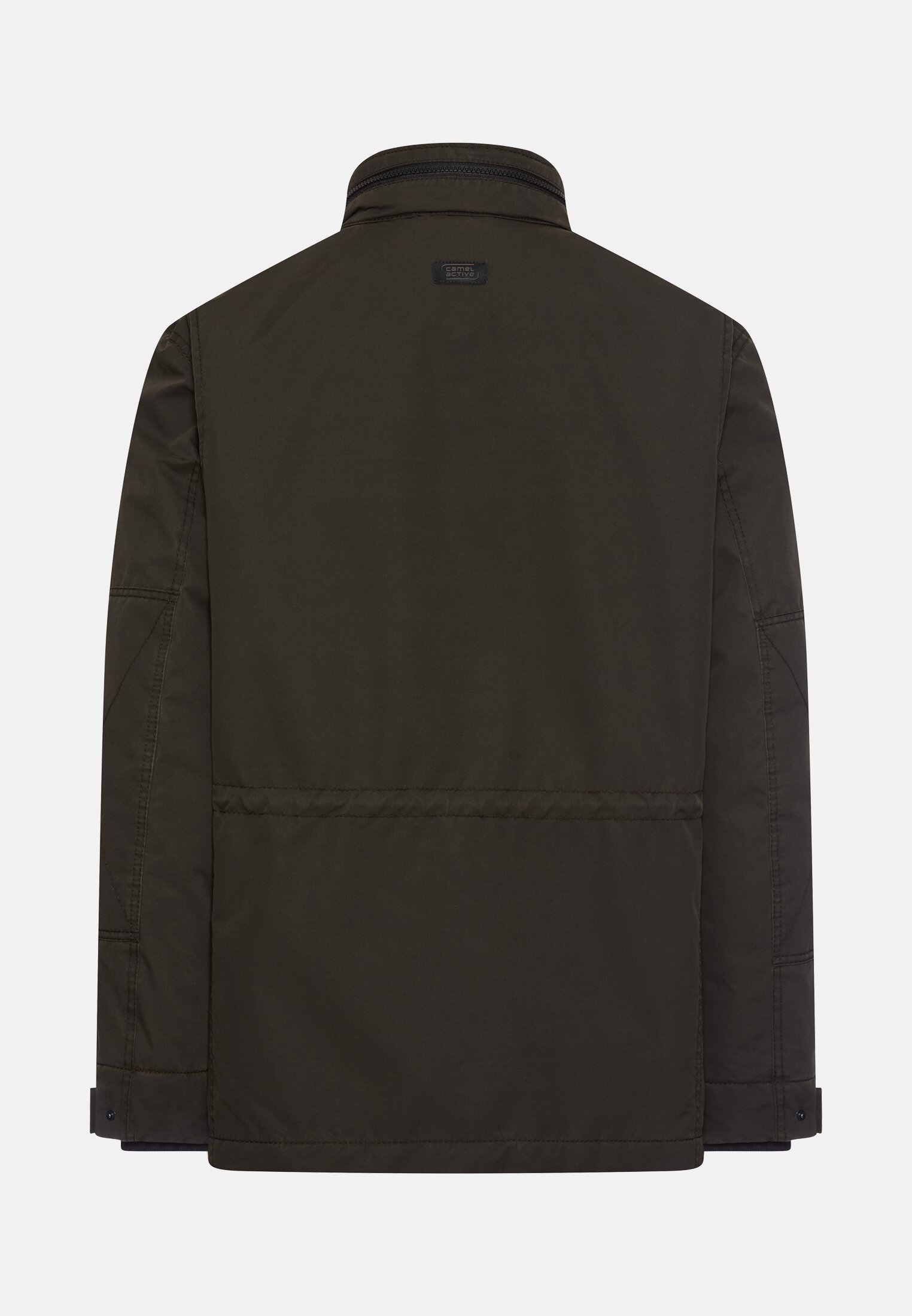 Herren Field Jacket mit verstallbarem Bund Braun frontal hinten
