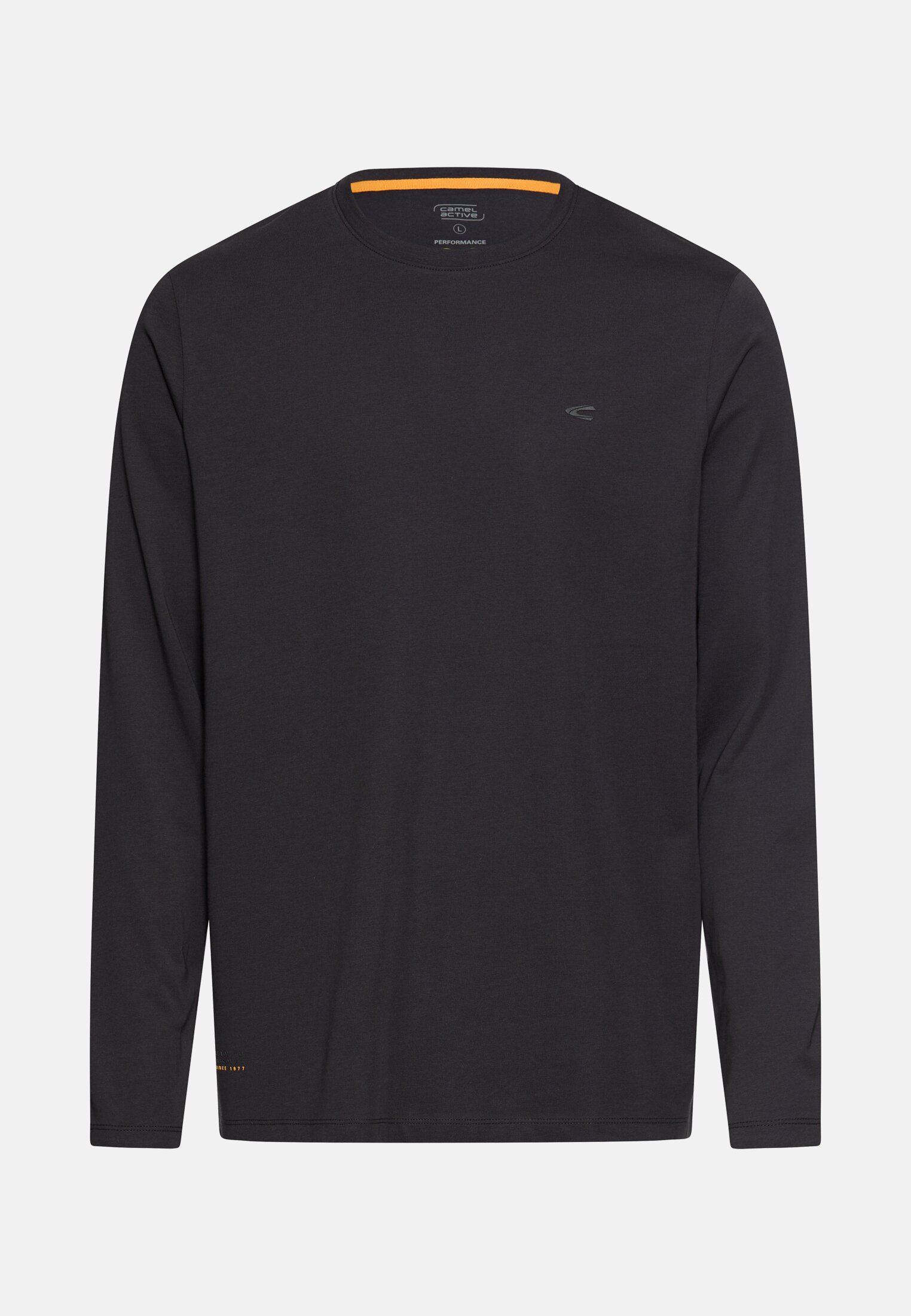 Herren fleXXXactive® Langarmshirt mit Stay Fresh Funktion Schwarz frontal vorn