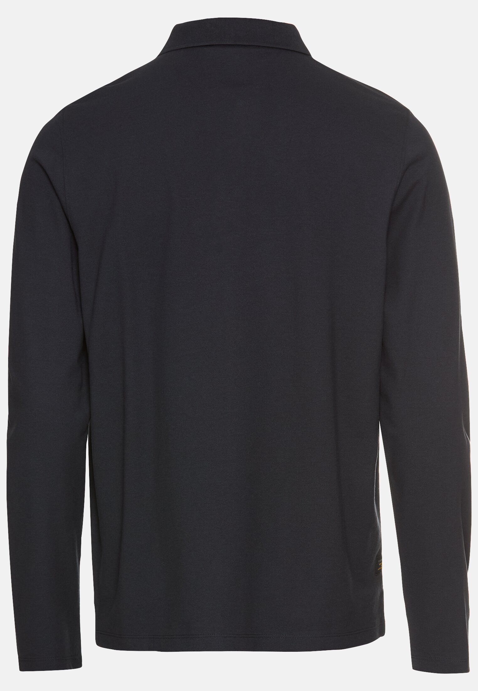 Men Polo shirt with cooling performance Navy blue frontal back