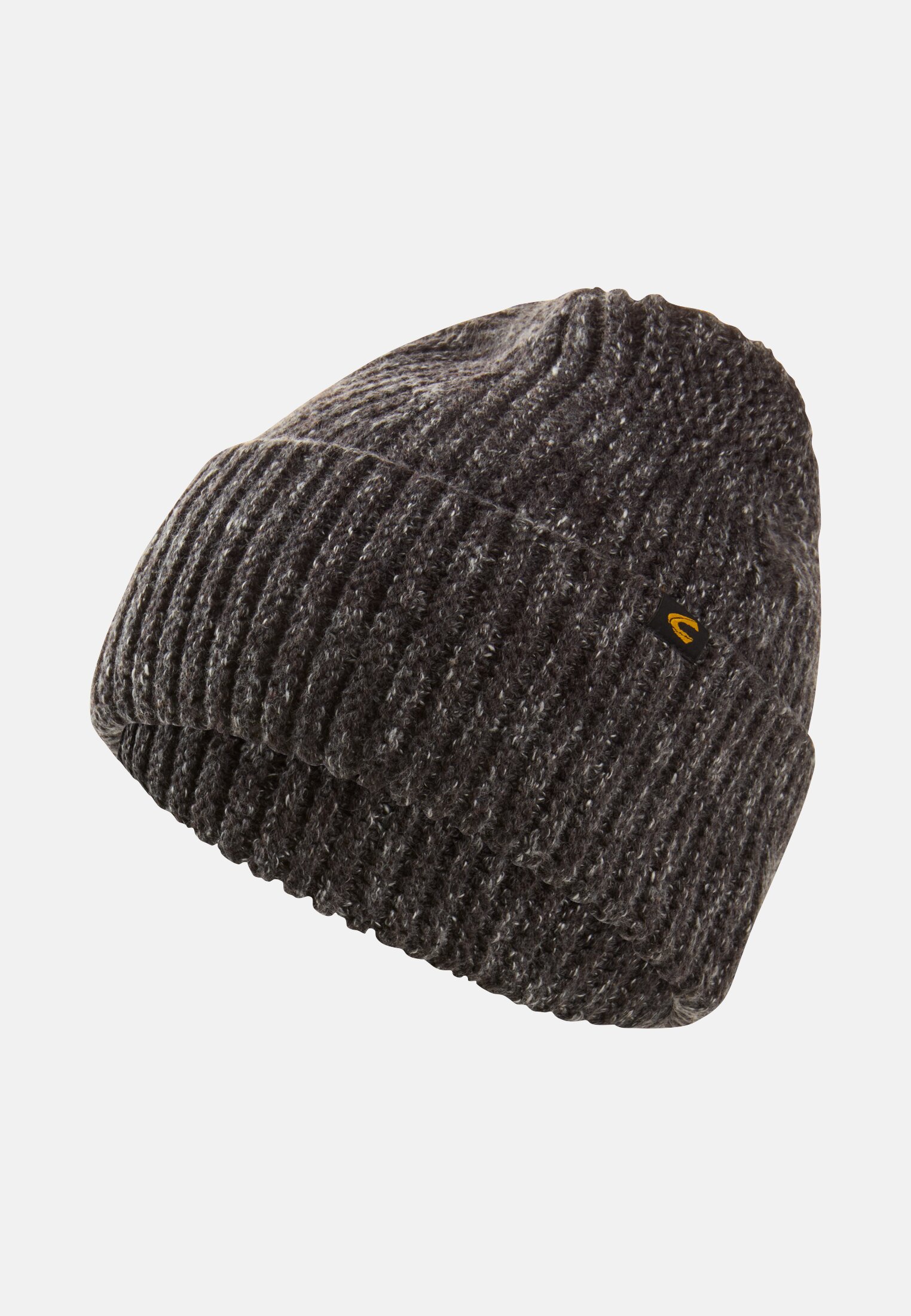 Men Beanie made of pure cotton Black frontal front
