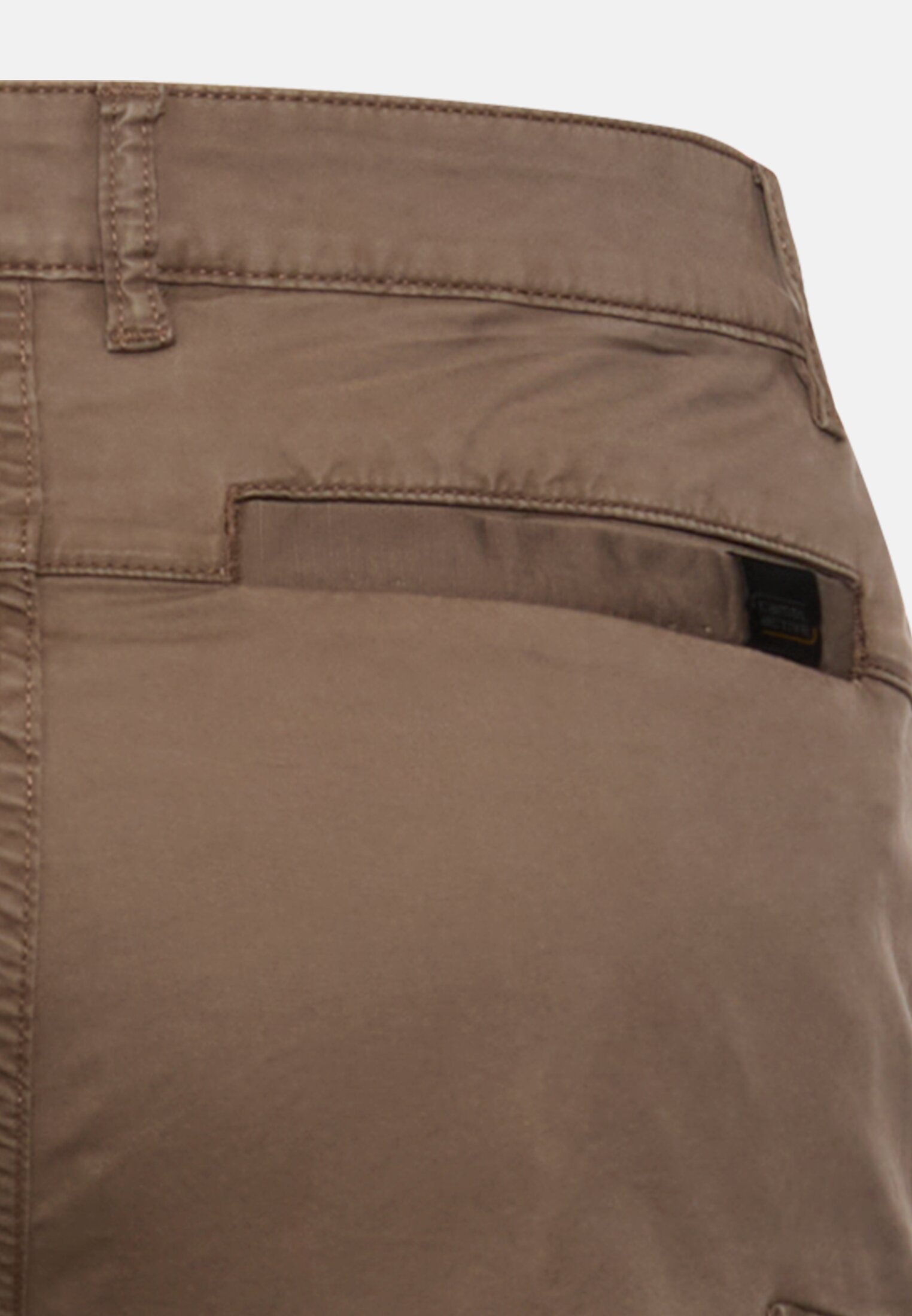 Men Trousers with cargo pockets Mud Brown close back