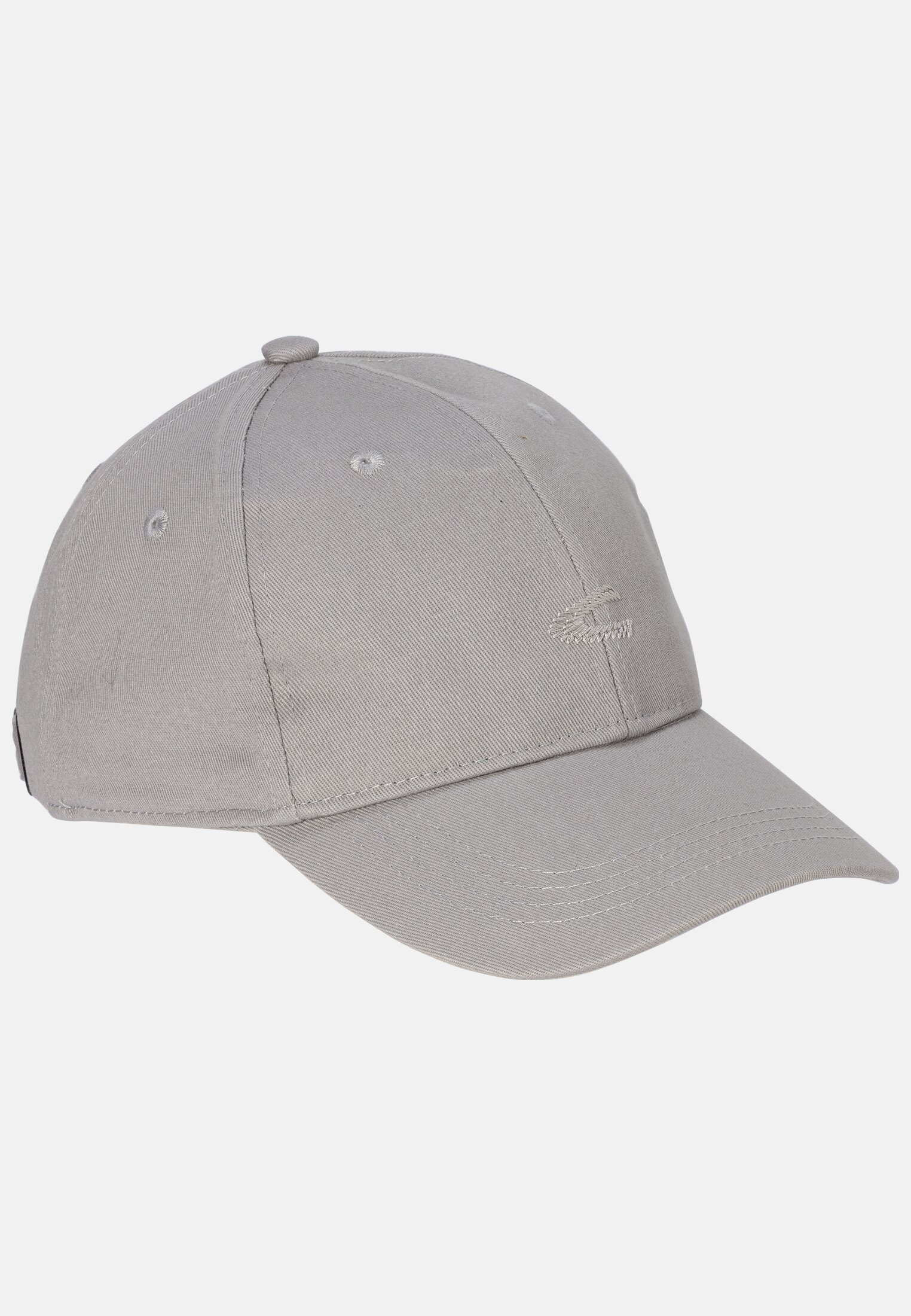 MI_406060-9C06-05_0G-00 Herren Cap aus Baumwolle Hellgrau frontal vorn
