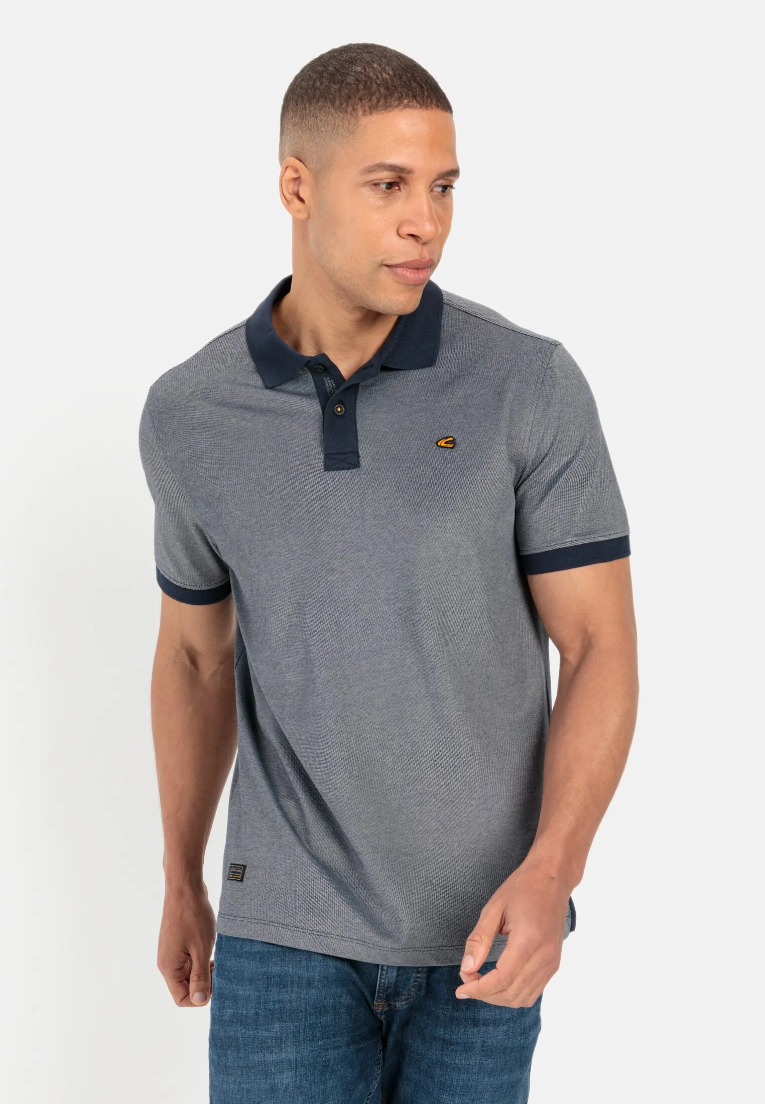 Piqué Poloshirt für Herren in Dunkelblau | M