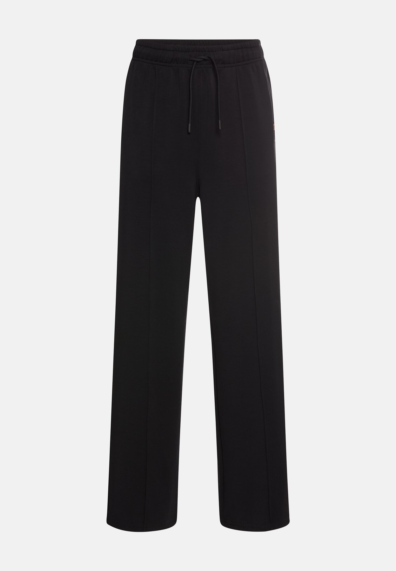 camelactive_Hose_Schwarz_377505-6F04-08_0G Damen Casual Pants im Jogger-Stil mit elastischem Bund Kaviar frontal vorn