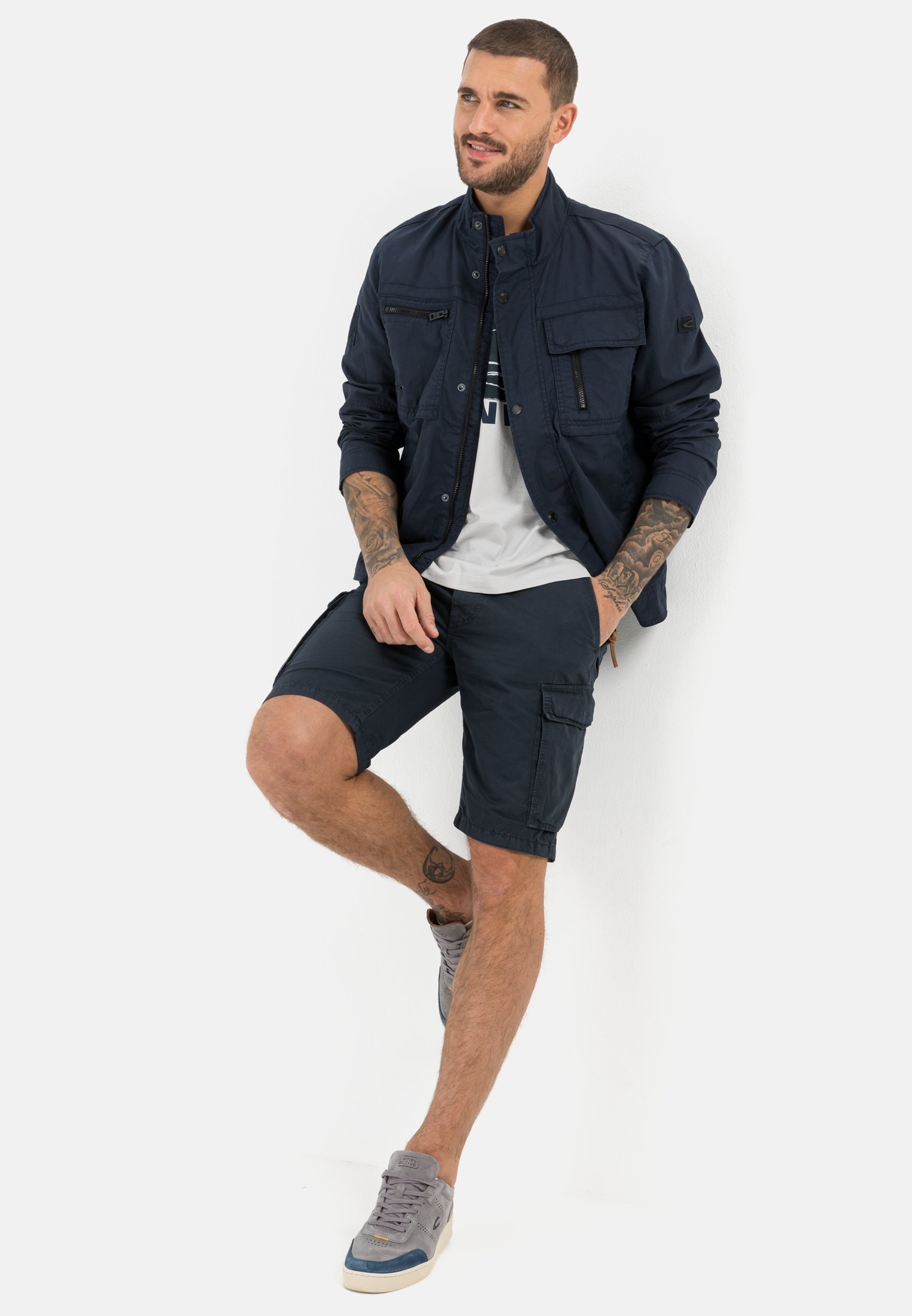 Cargo Shorts für Herren in Dunkelblau 46IN camel activ