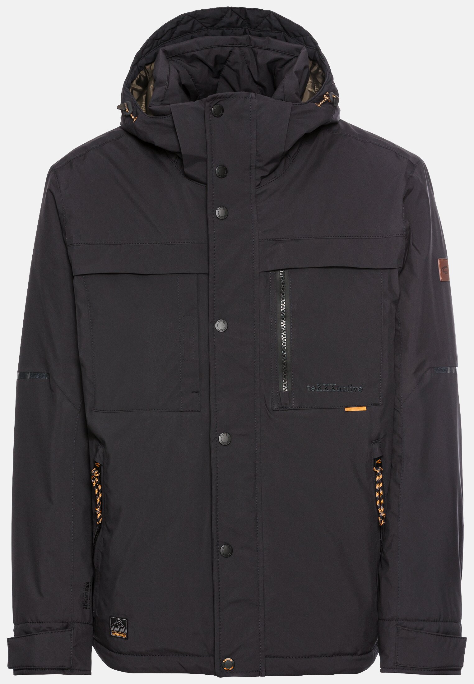 Men teXXXactive® functional jacket with detachable hood Dark Blue frontal front