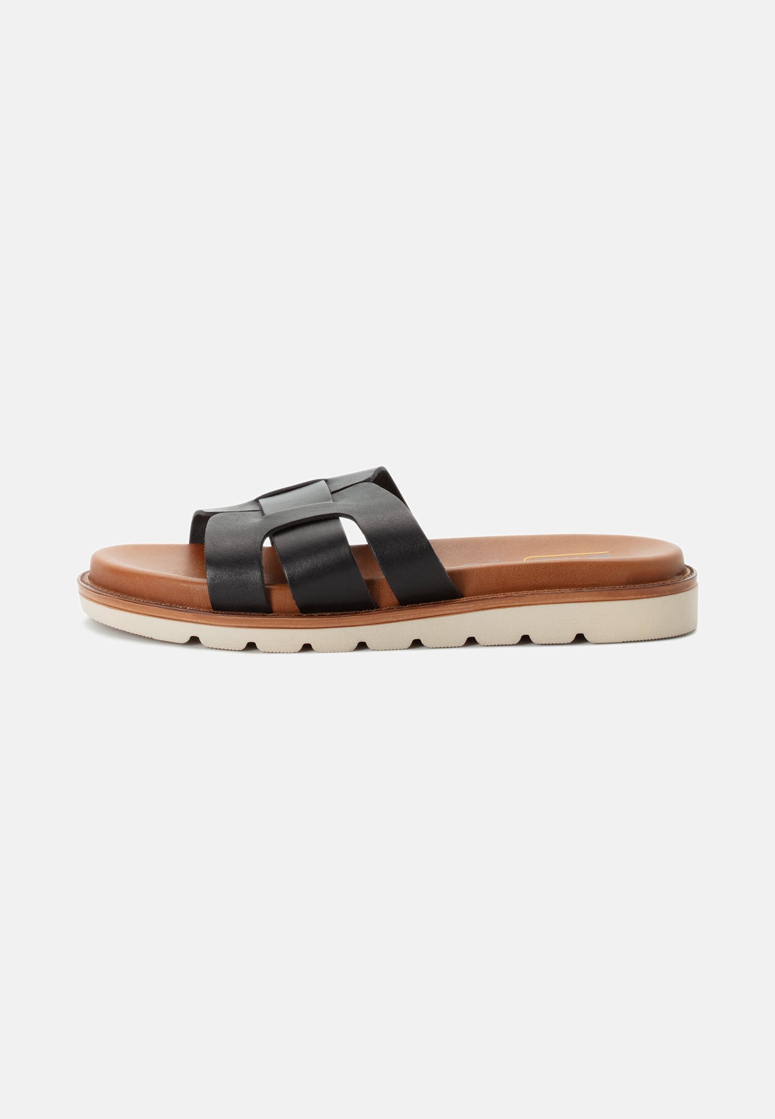 Women Sandals made of leather Black frontal front