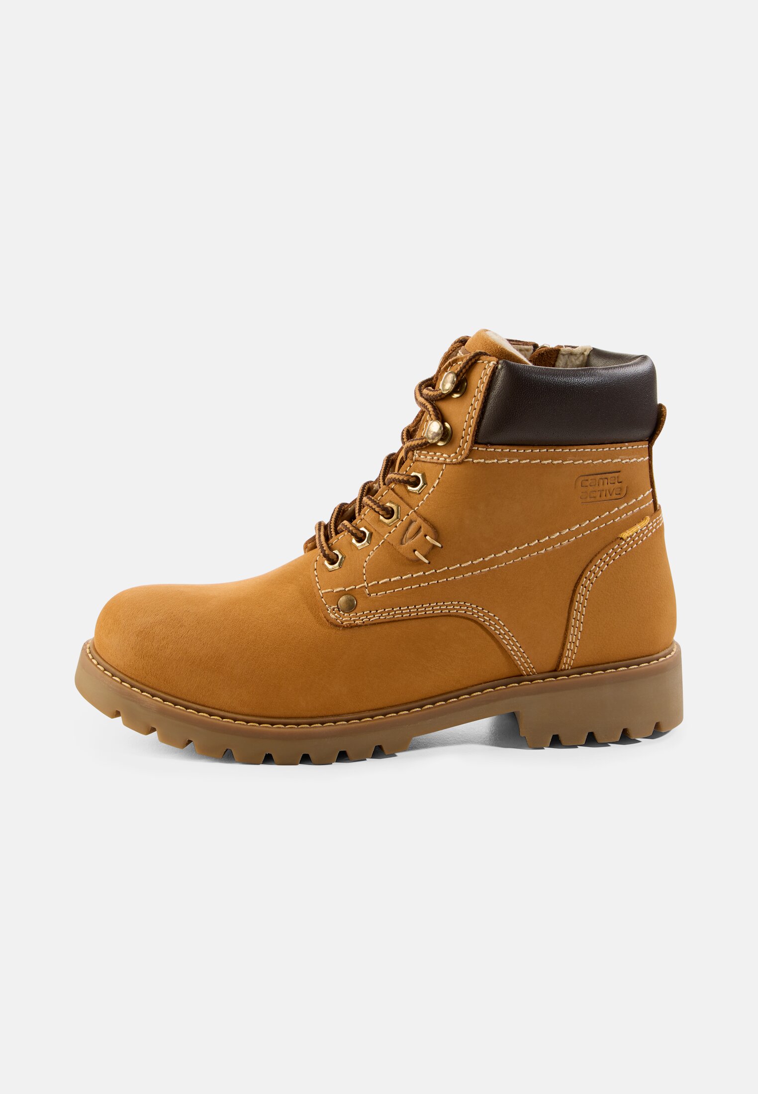 Herren Boot aus echtem Leder Braun frontal vorn