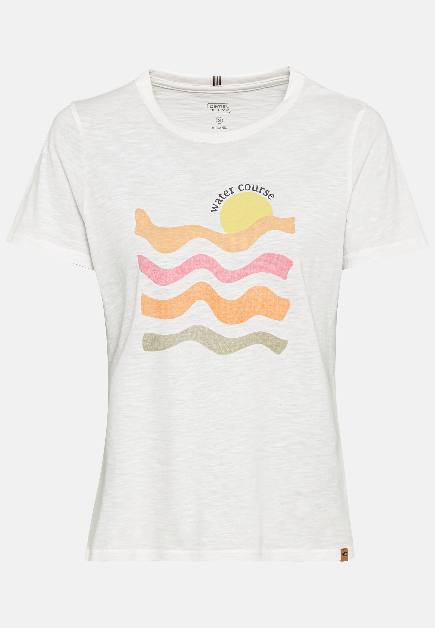 Women Short-sleeve T-shirt made from sustainable organic cotton Multicolour frontal front