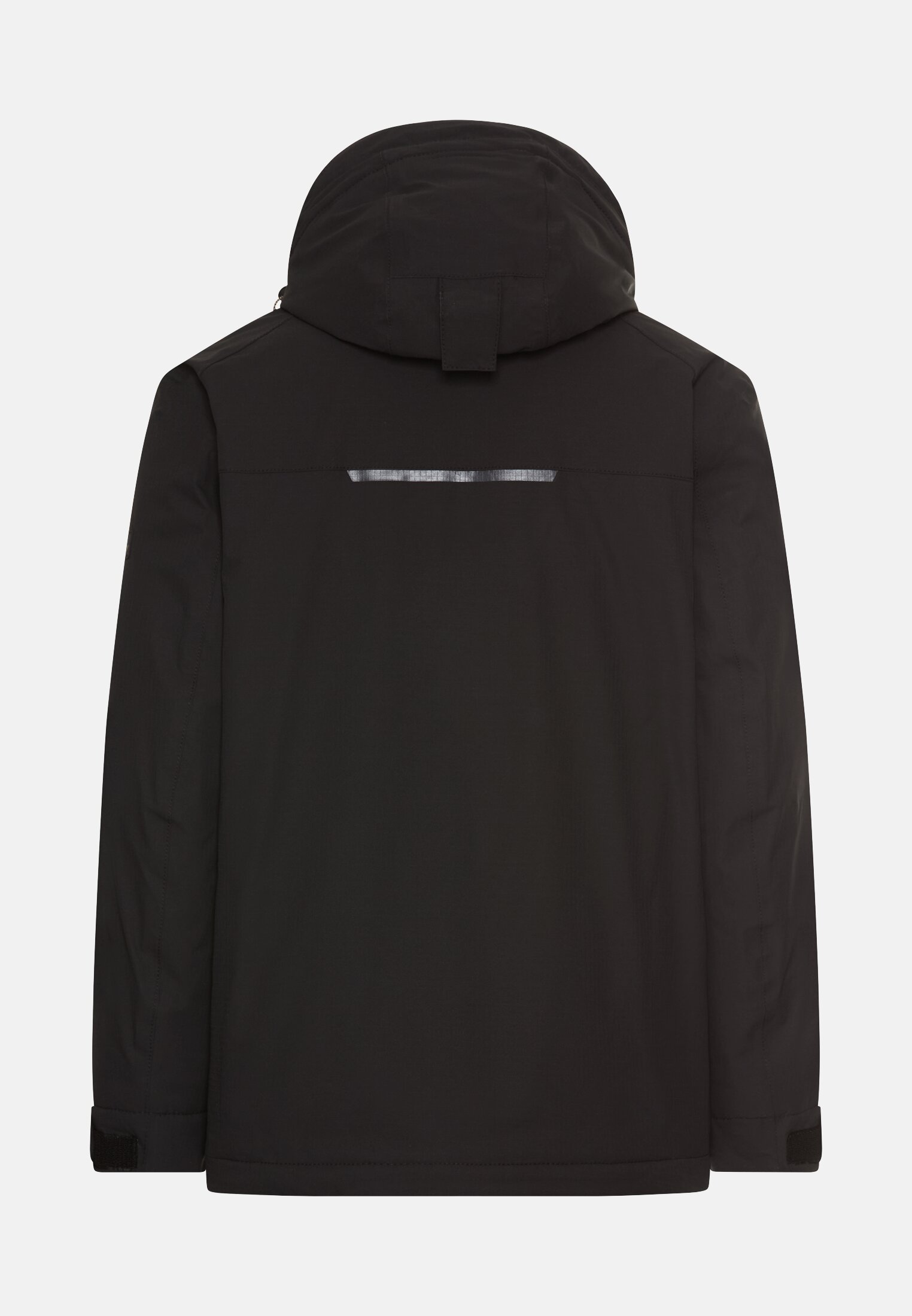 Men teXXXactive® jacket with removable hood Black frontal back