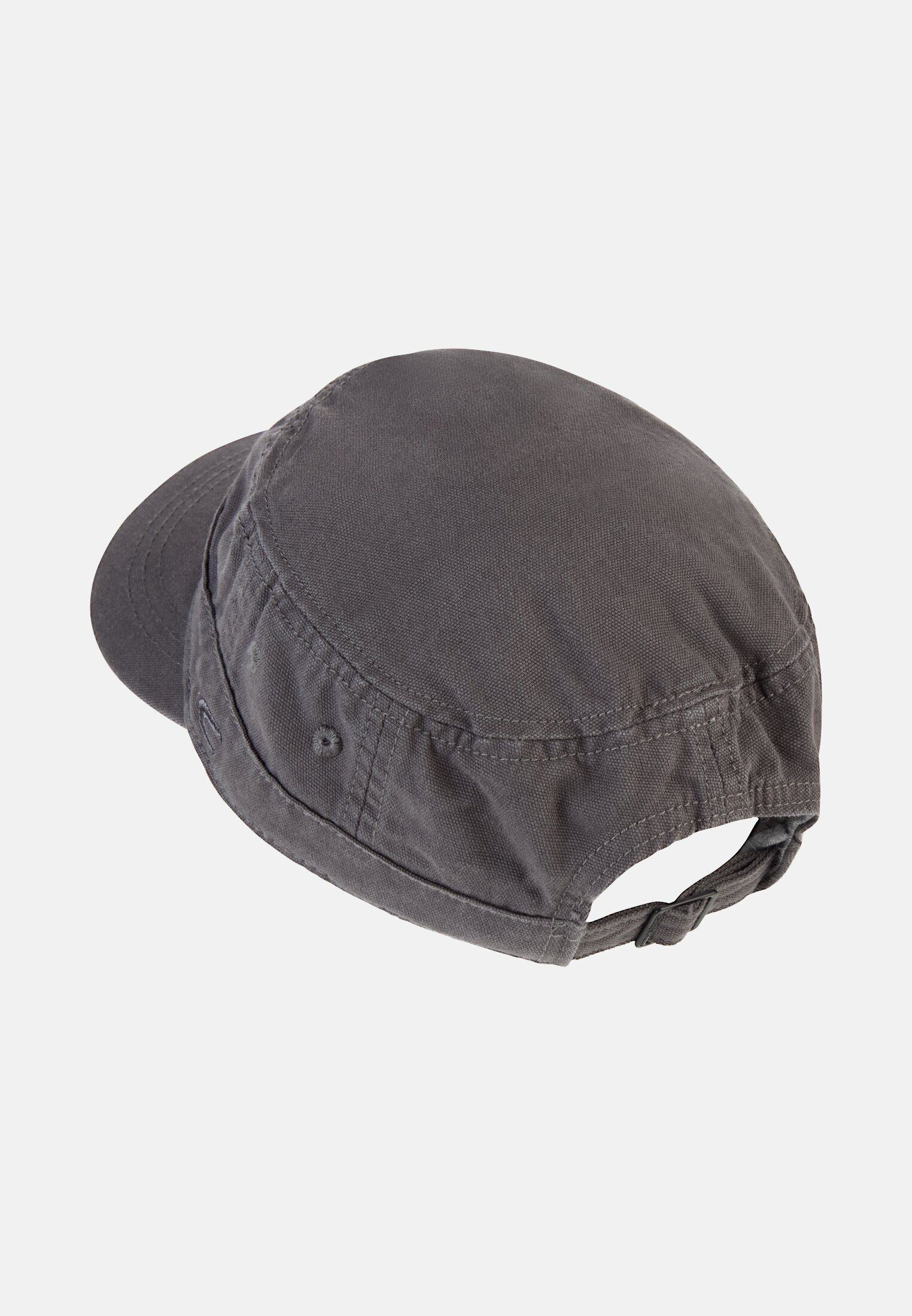 Herren Größenverstellbare Kuba-Cap aus Organic Cotton Grau frontal hinten