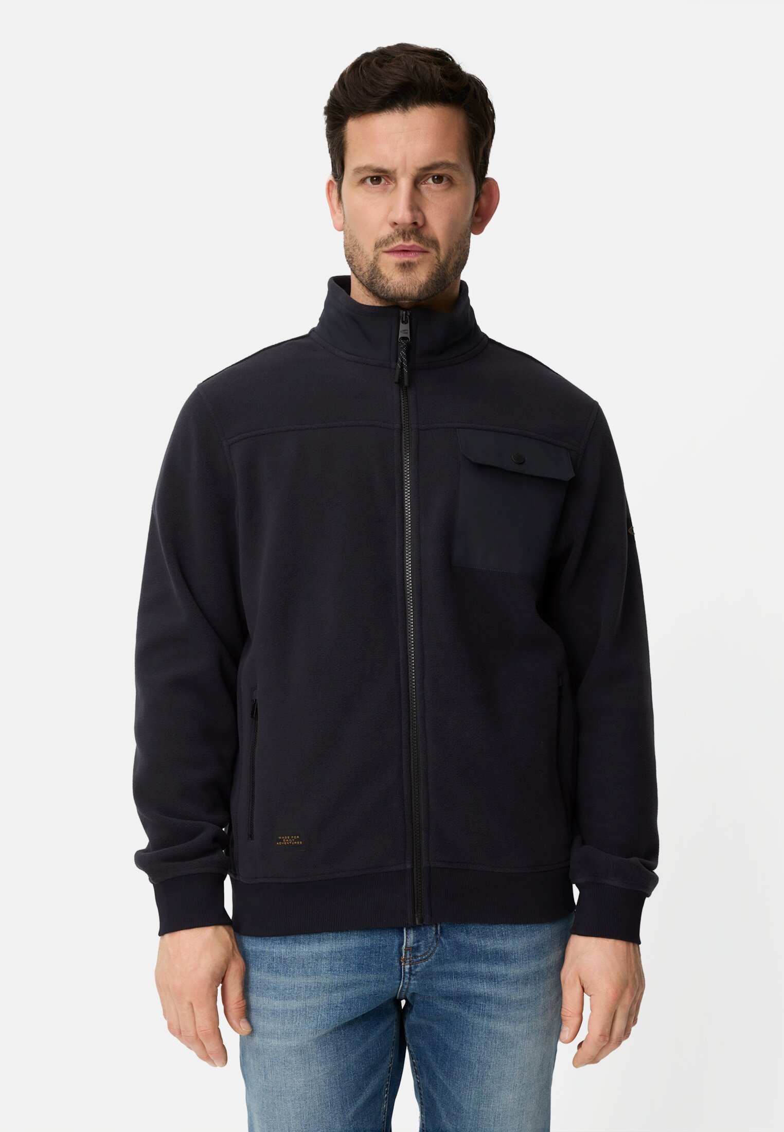 Heren Sweatjack met reflecterende details Marineblauw gedragen voor