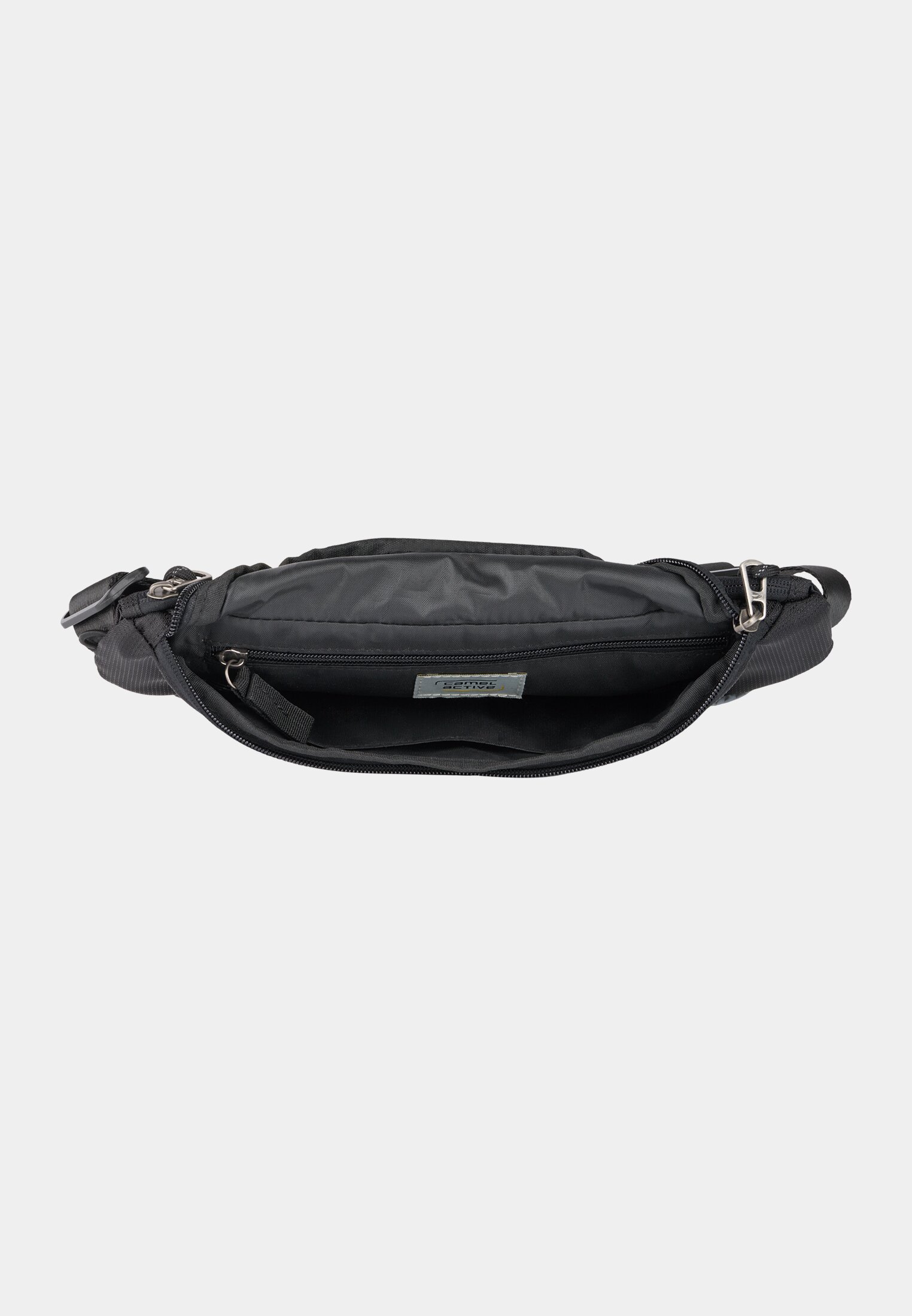 Men CONNECT fanny pack with reflective details Black front close