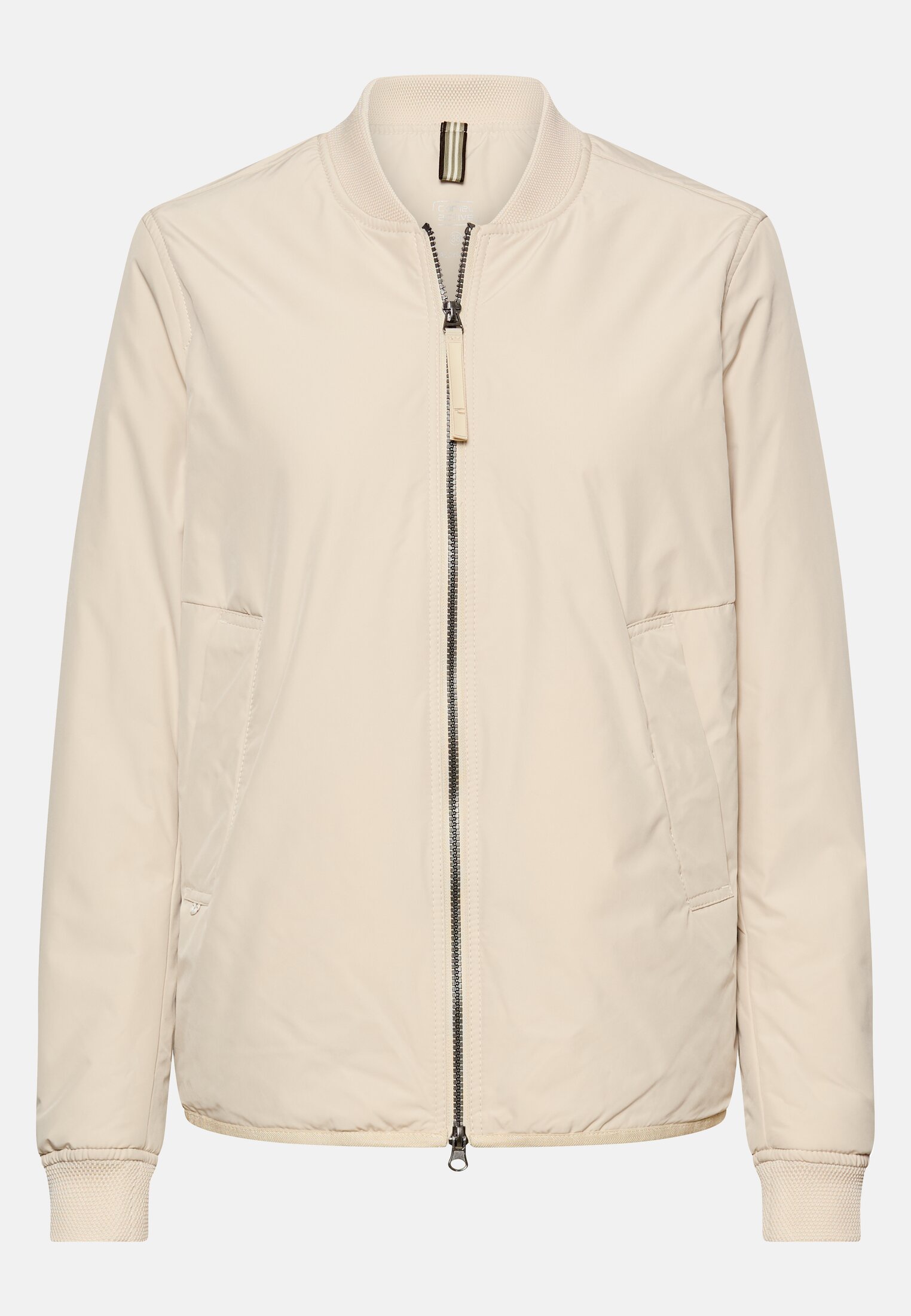 Damen Jacke mit 2-Wege-Reißverschluss Eiche frontal vorn