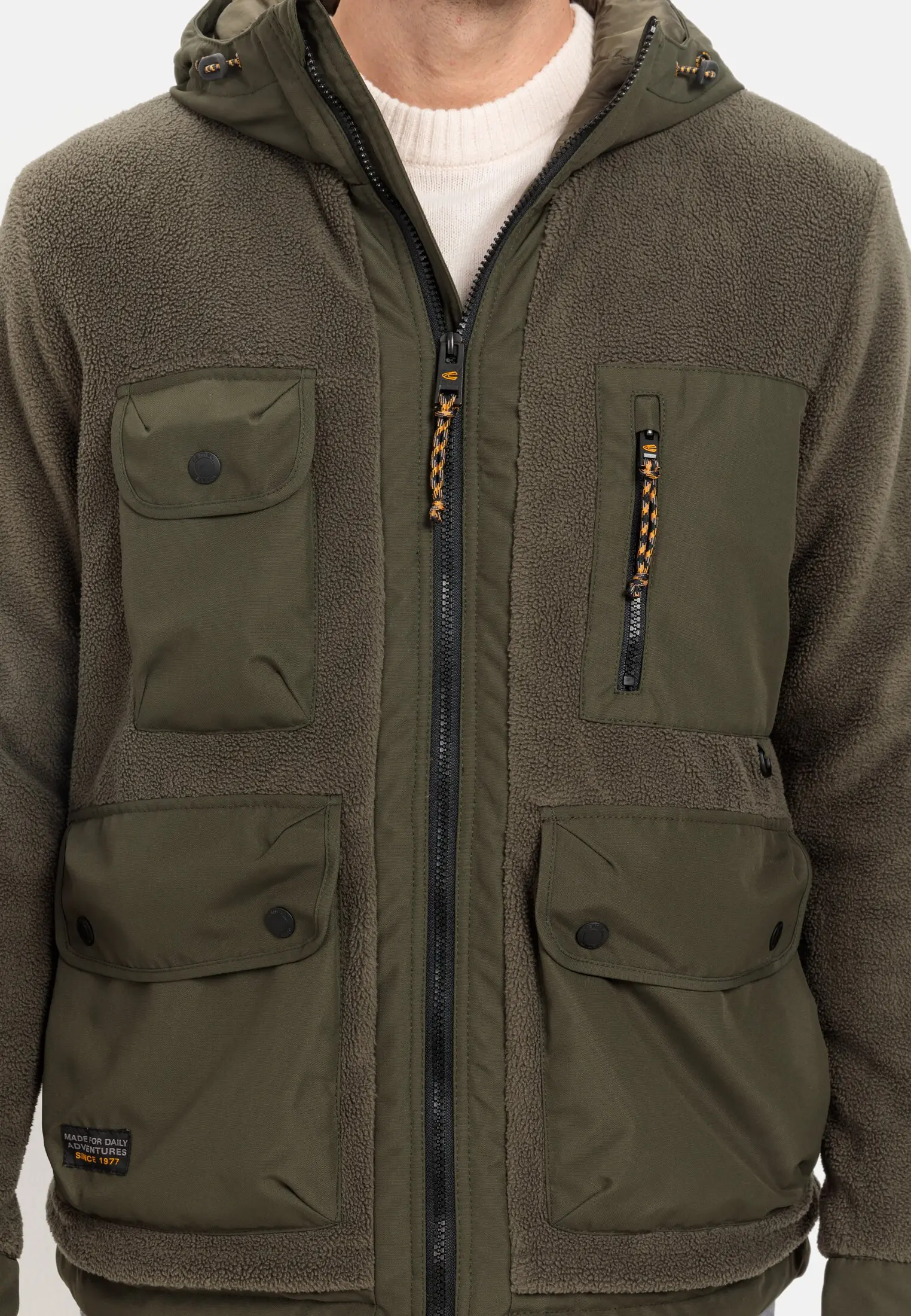 Herren Sweatjacke Mit Kapuze - Gefütterte Fleecejacke Winter