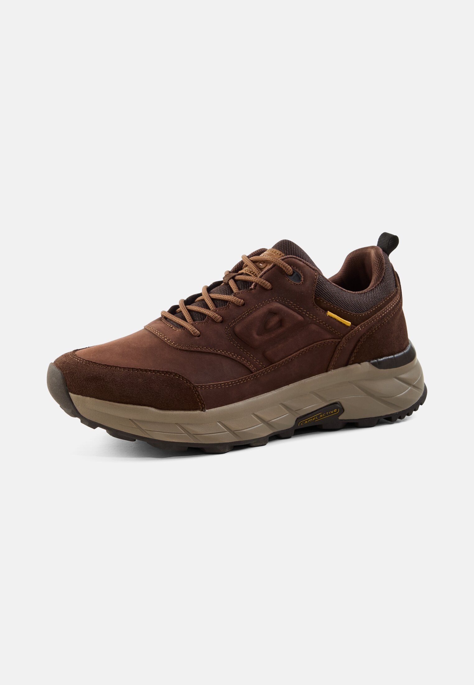 Men Sneakers made of leather Brown frontal back