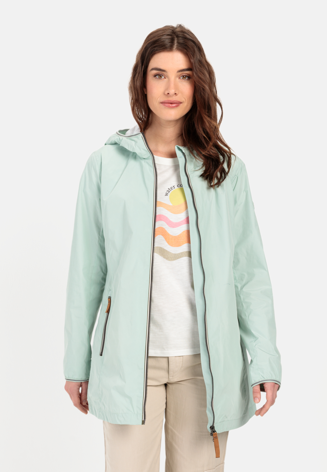 Langer Windbreaker für Damen in Mint | 42 | camel active 