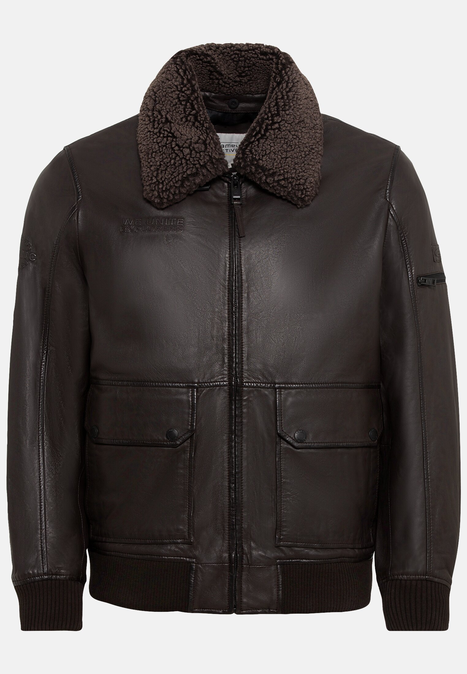Lederjacke für Herren in Dunkelbraun | 50 | camel active