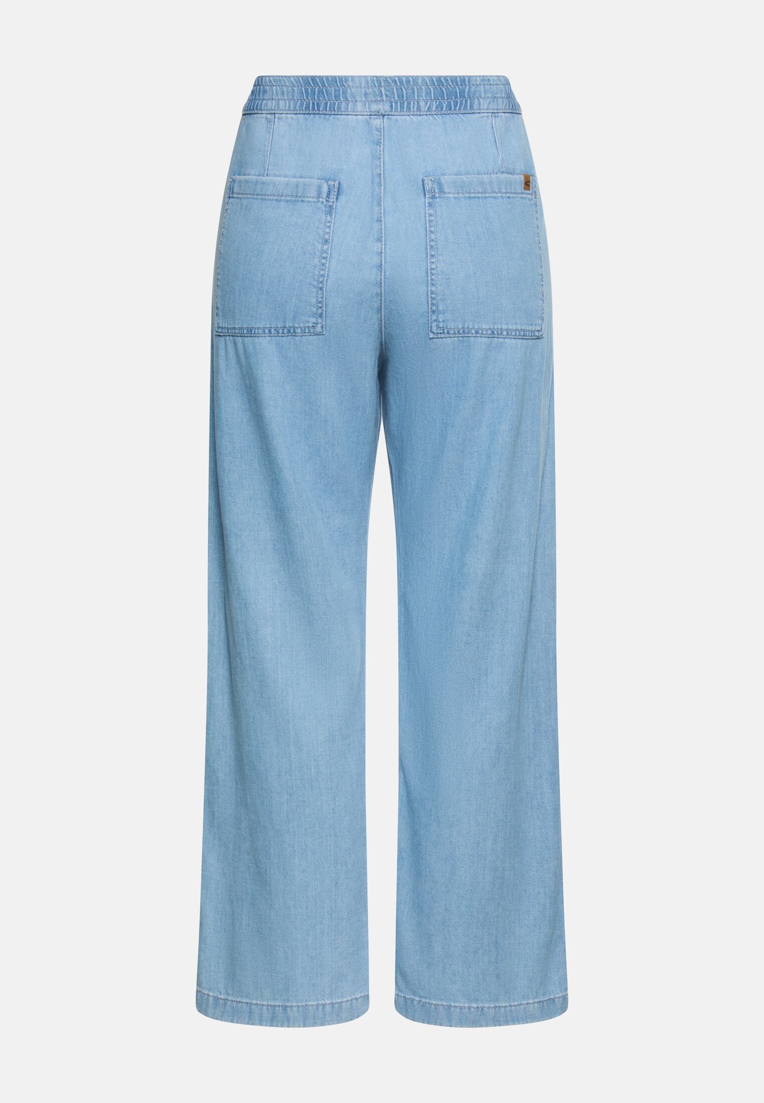Damen Denim Hose aus einem Baumwollmix Hellblau frontal hinten