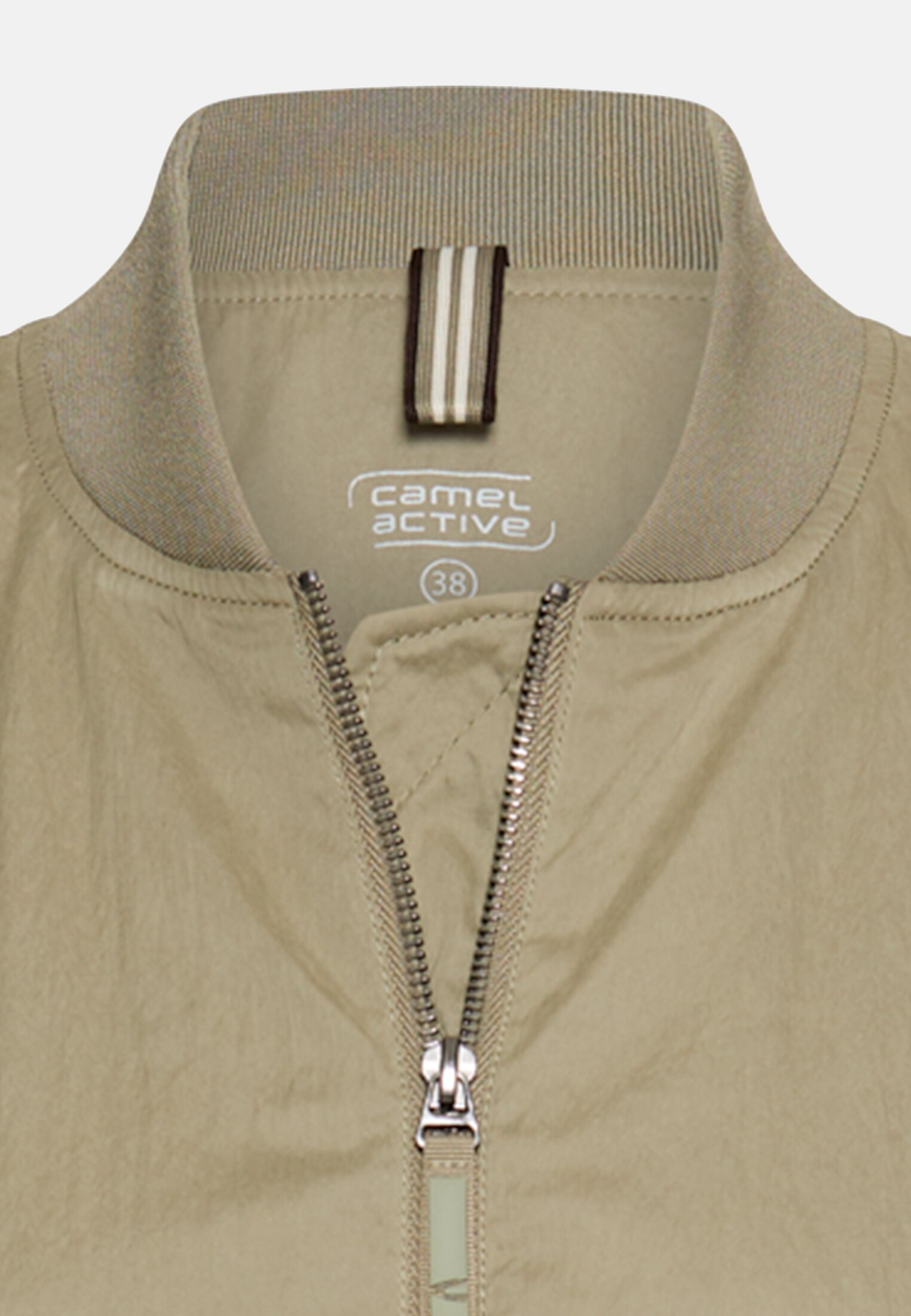Women Padded bomber jacket in oversized fit Sage front close