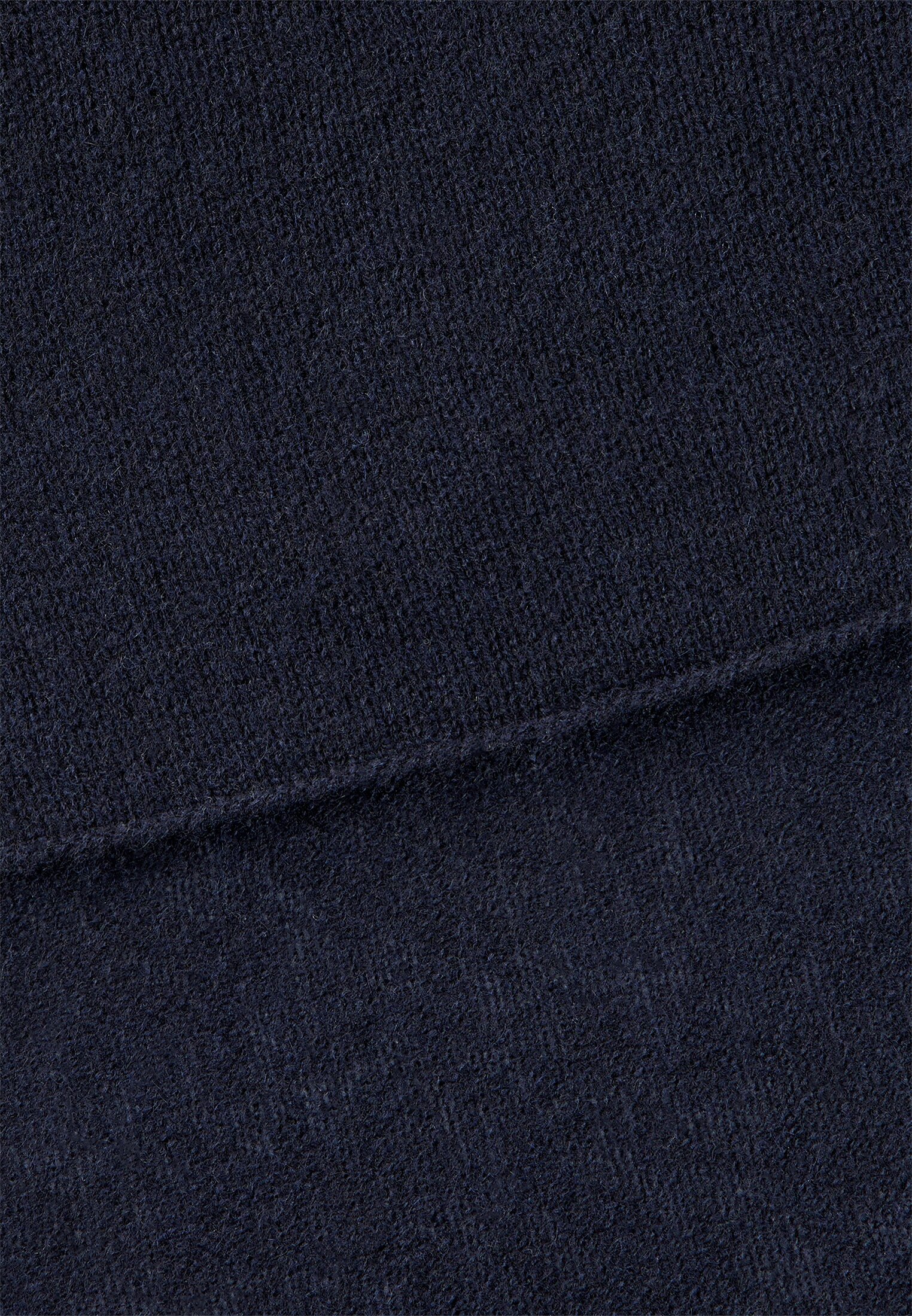 Damen Strickschal aus 100 % Kaschmir Dunkelblau frontal hinten