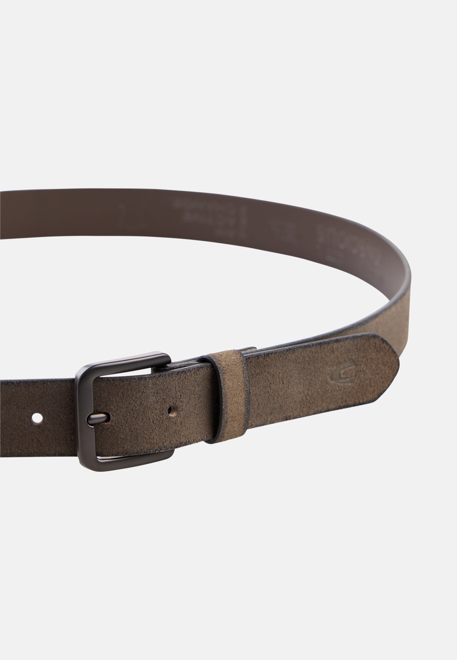 Men Belt made from pure leather Dark Brown close back