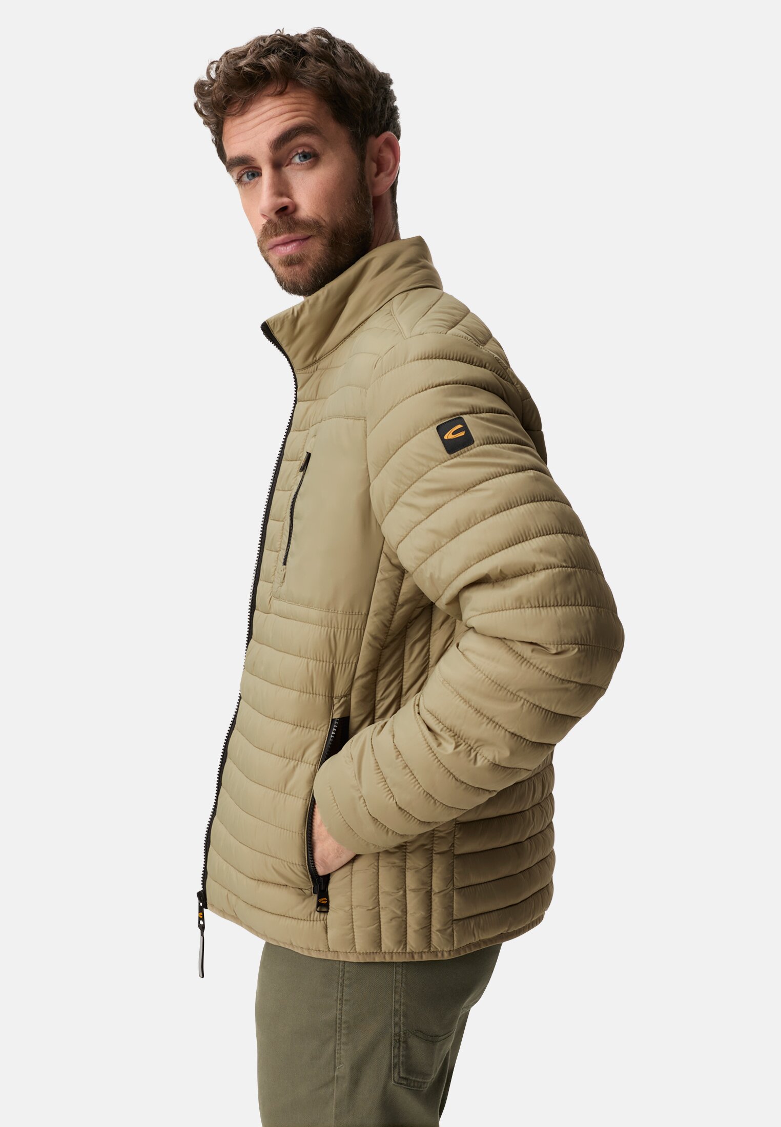 Men Blouson with water-repellent function Khaki worn emotional