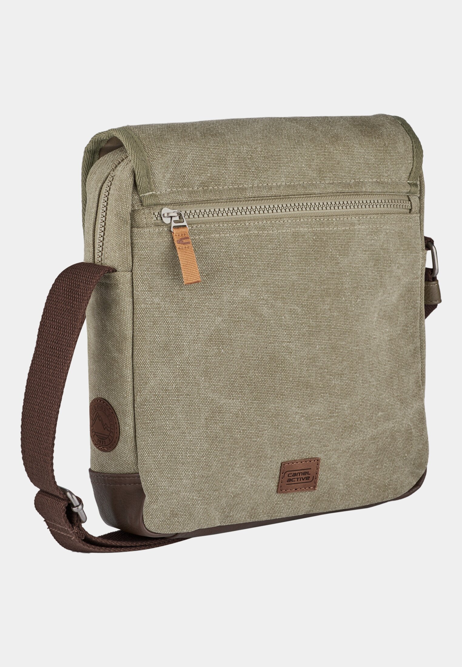 MI_010330-0000-35_2G-00 Herren AIR Cross Bag aus Canvas Khaki frontal hinten