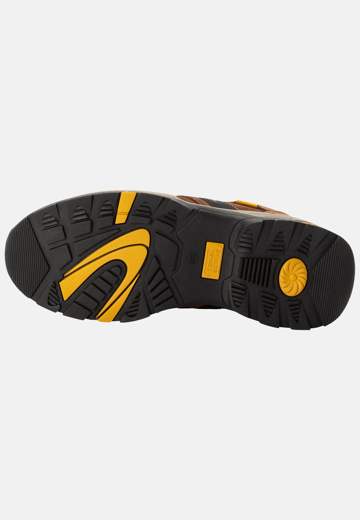 Herren Sneaker aus echtem Rindsleder Hellbraun hinten nah