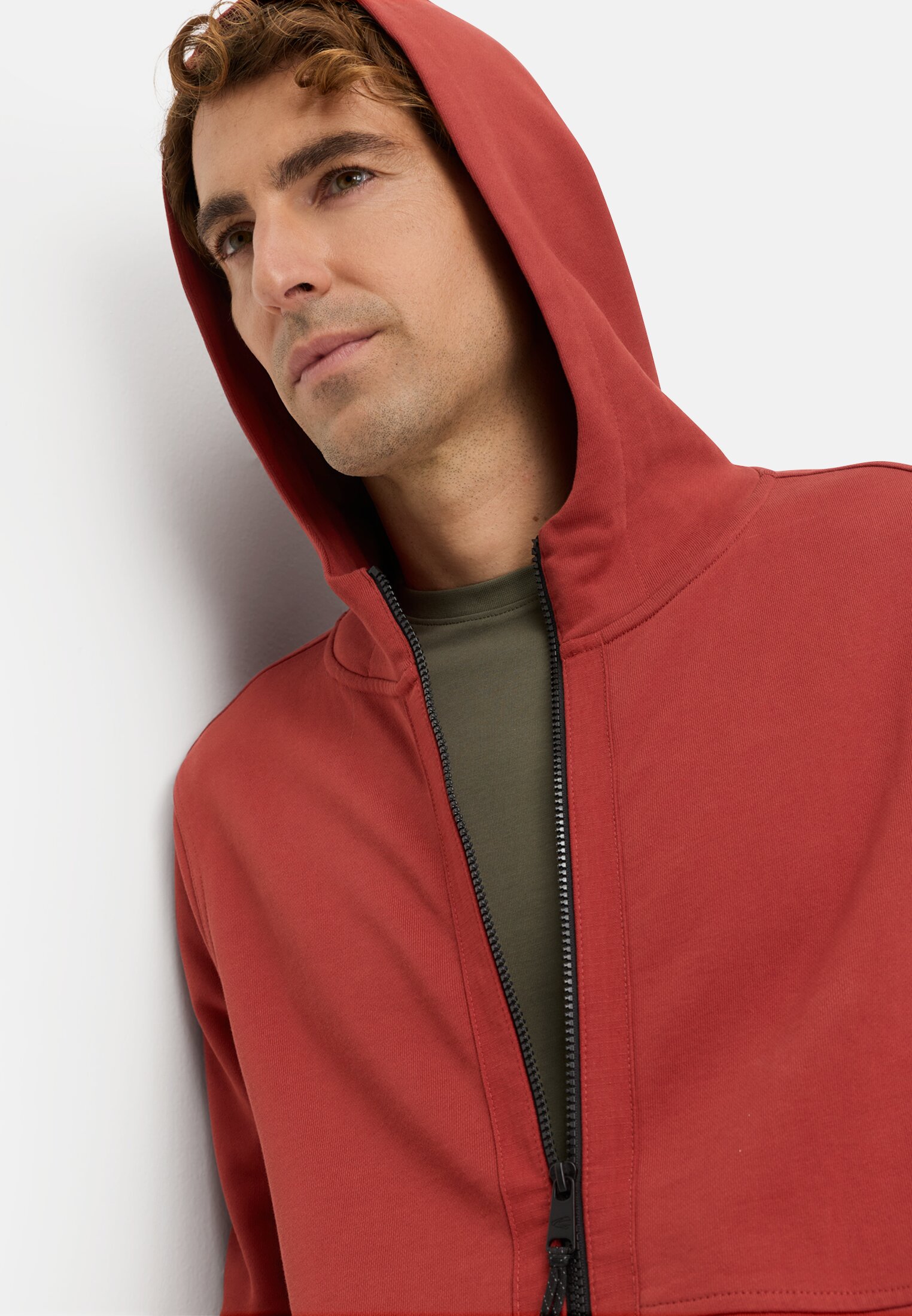 Heren Sweatvest with pockets Rot: Rood gedragen emotional 