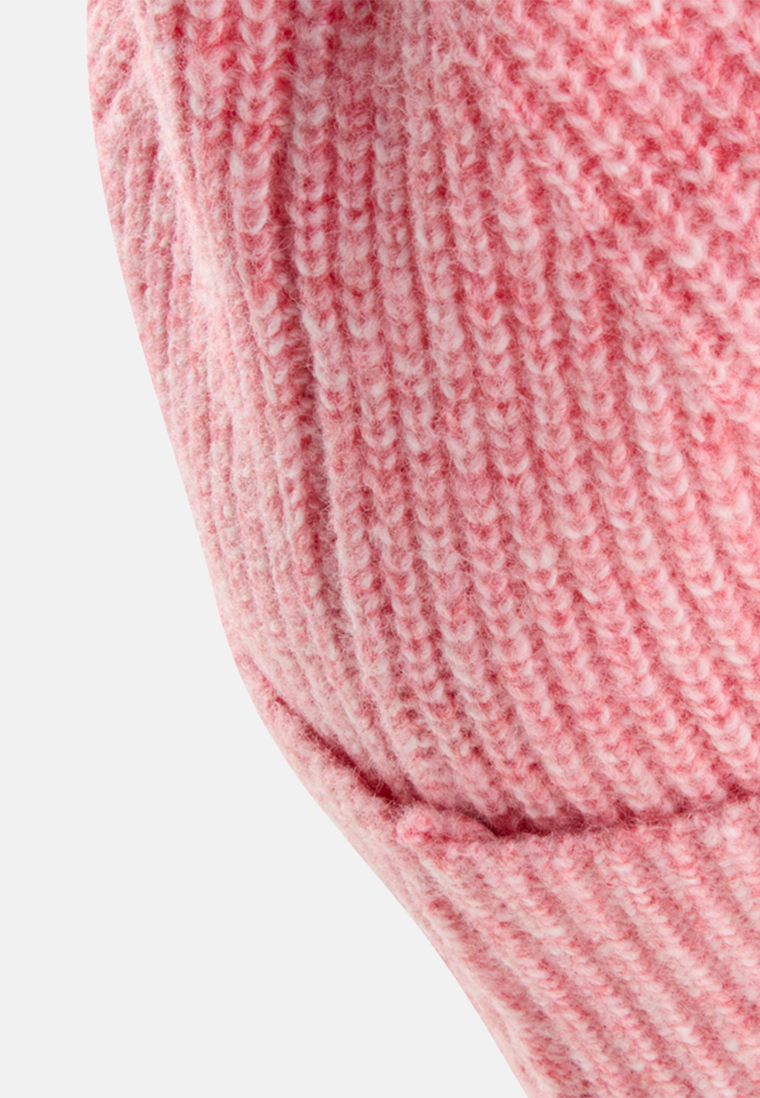 Women Knit beanie in soft material Berry close back
