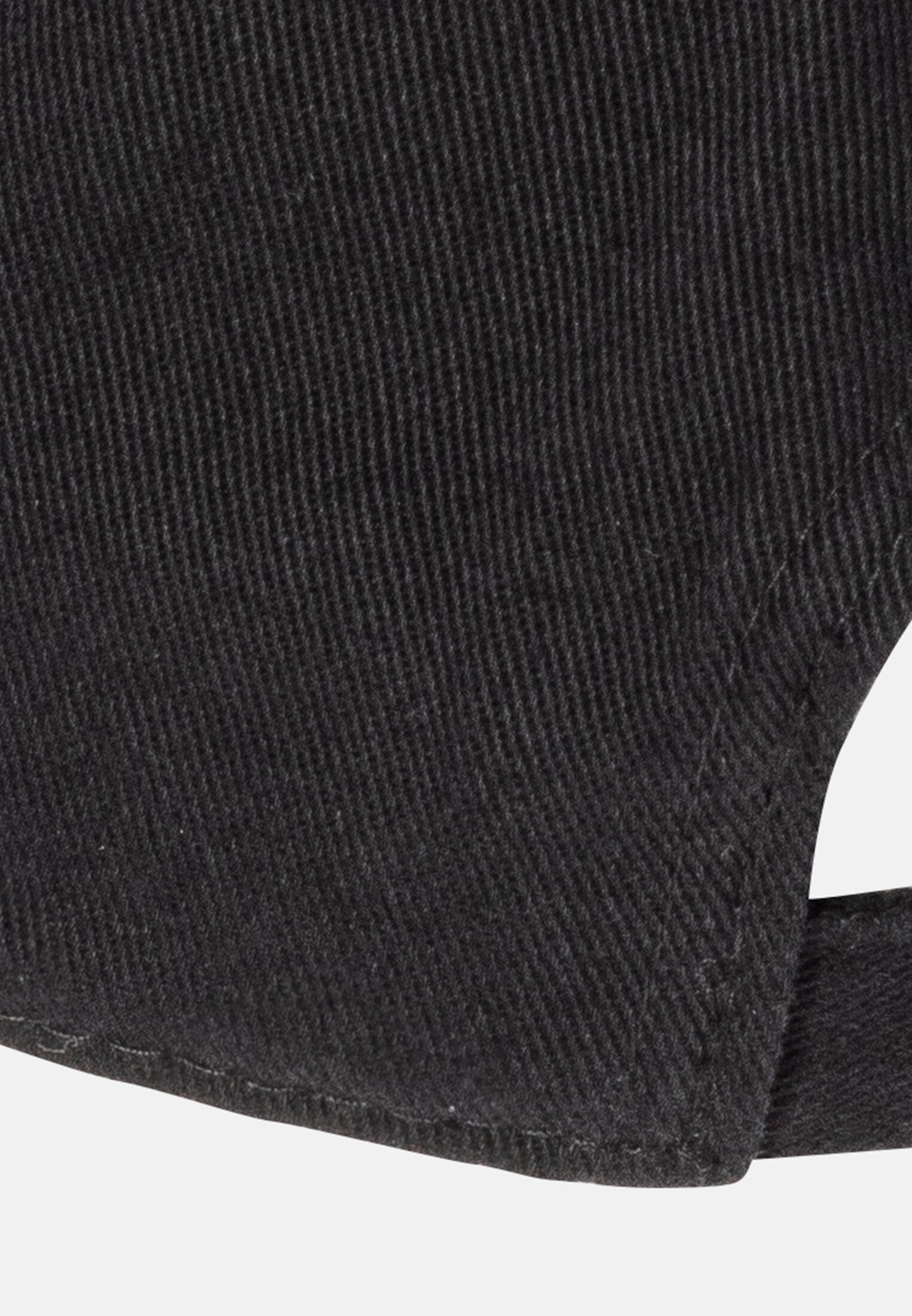 Herren Cap aus Baumwolle Dunkelgrau hinten nah
