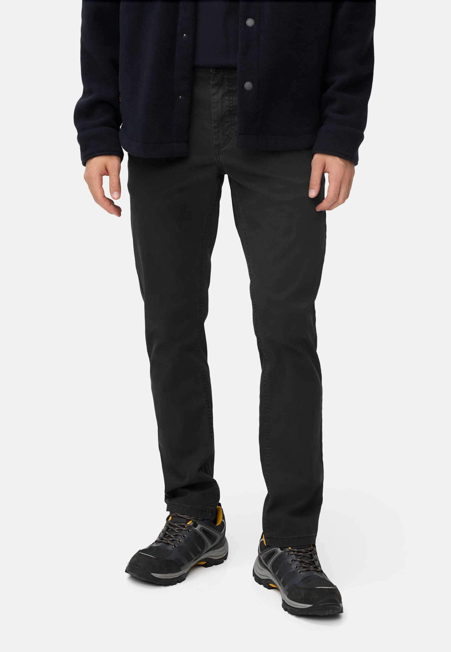 Men Slim Fit Chino Navy blue worn front