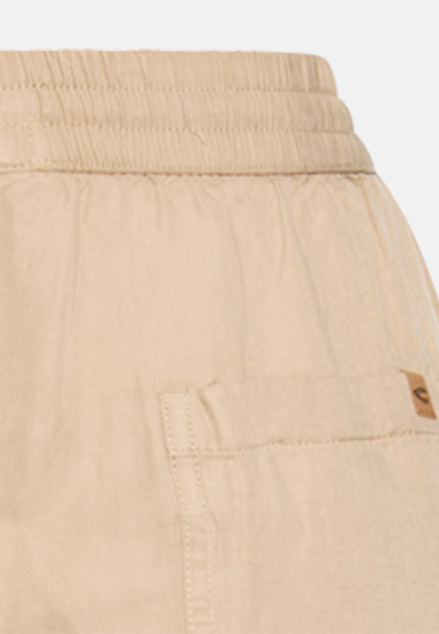 Damen Casual Hose mit weitem Bein Sand hinten nah