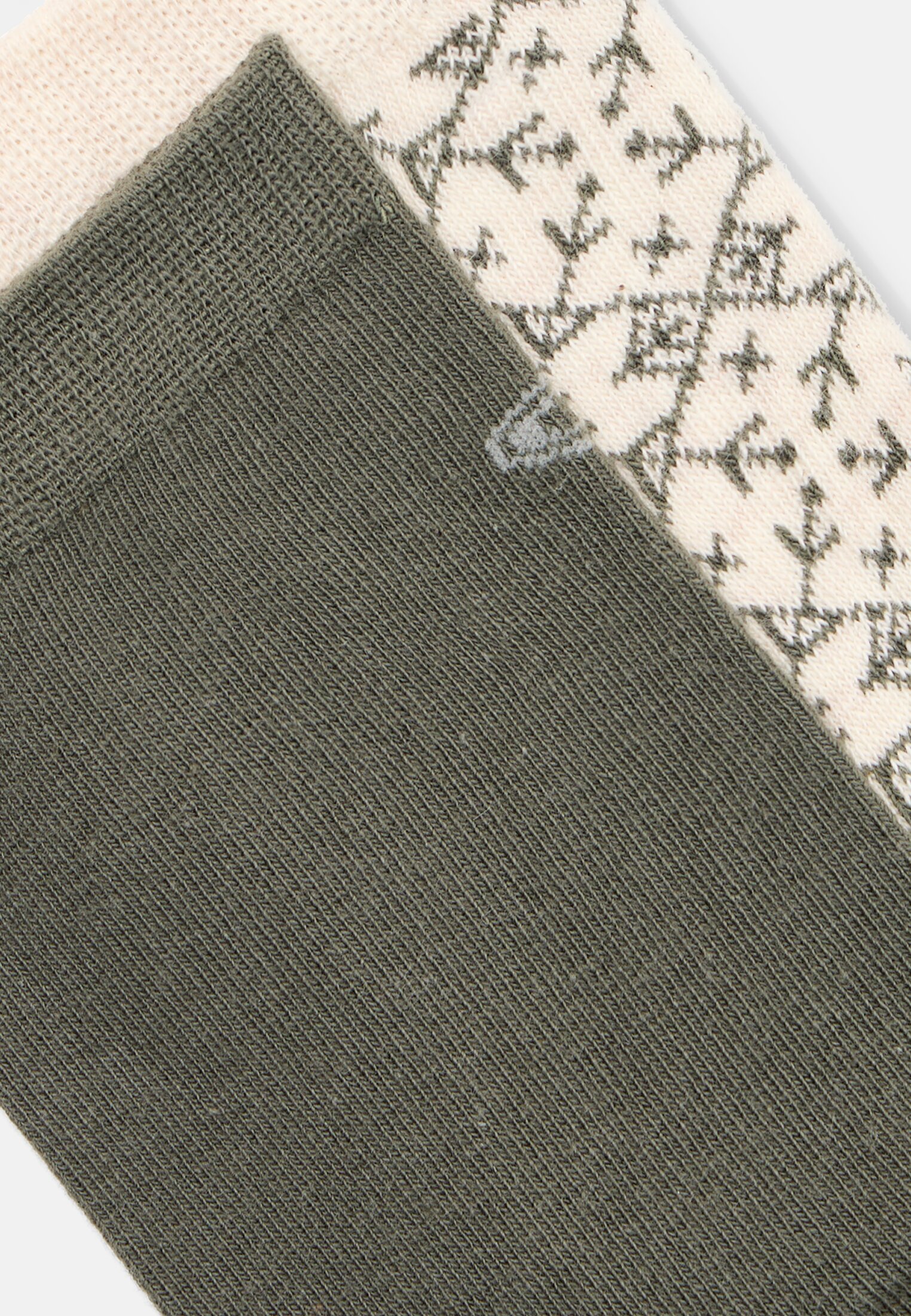 Women Pack of two pairs of socks Green frontal back